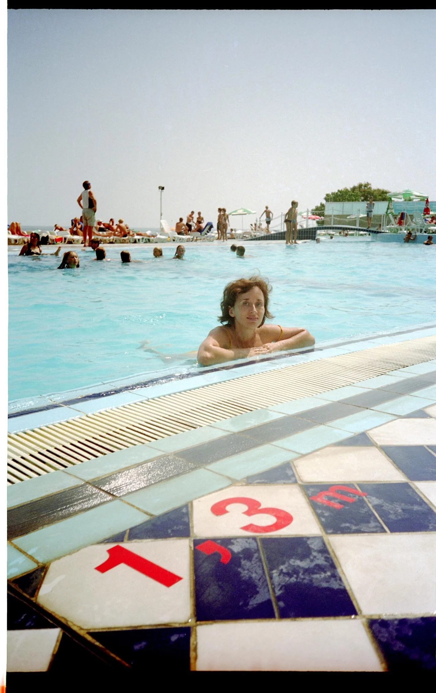 Evelina, my mum, just before the solar eclipse Golden Sands, Bulgaria, 1999