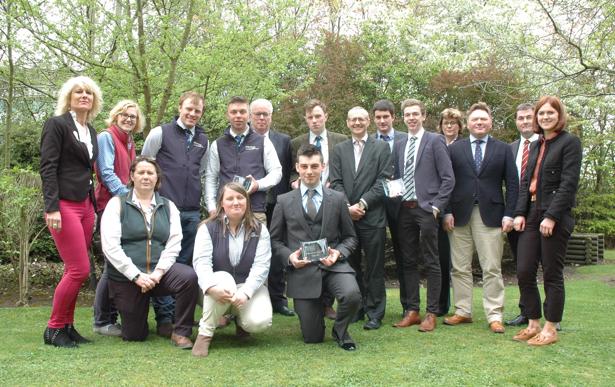 The student undergraduate team including the judges