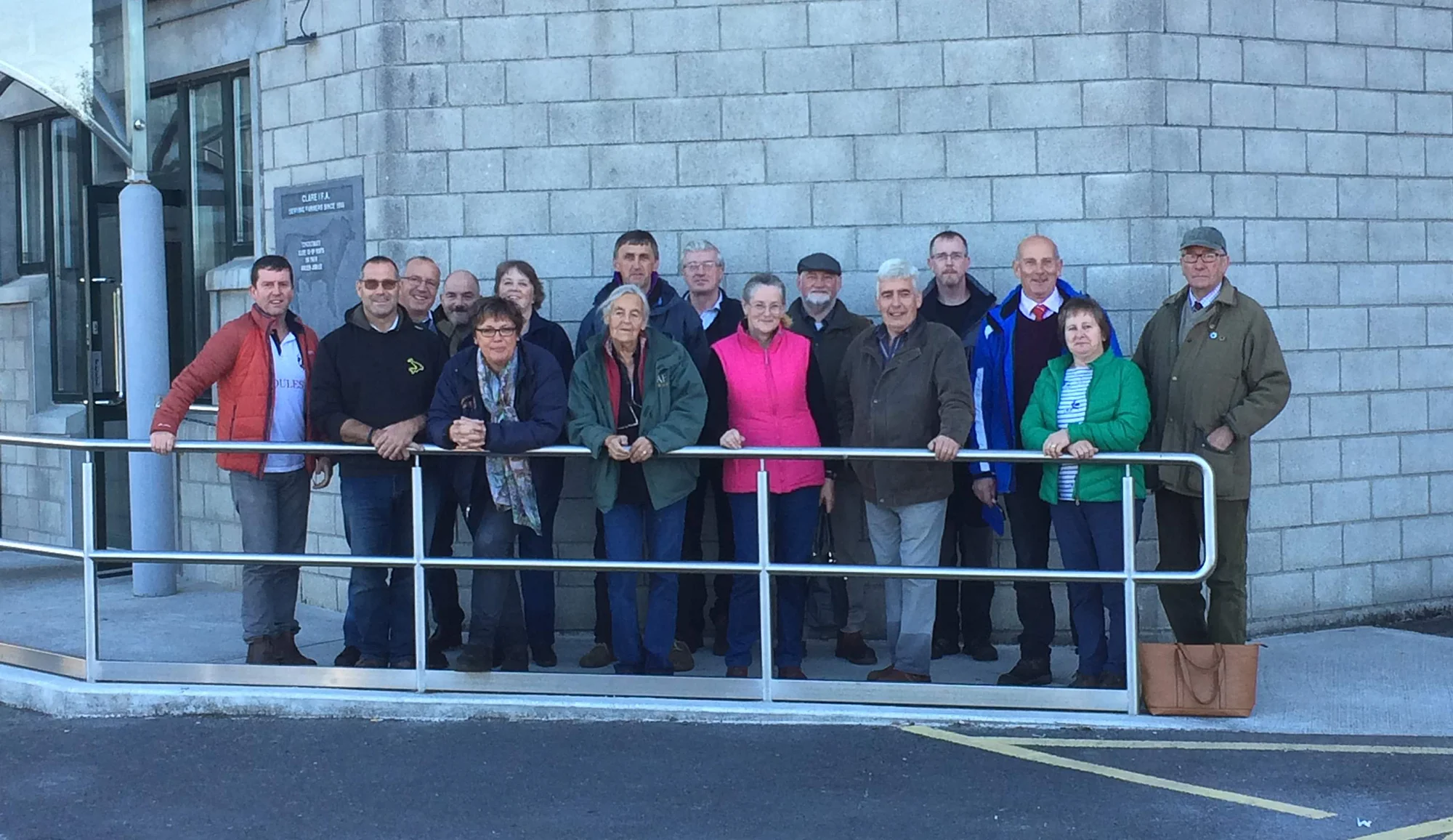 Club visit to Southern Ireland outside Ennis Mart