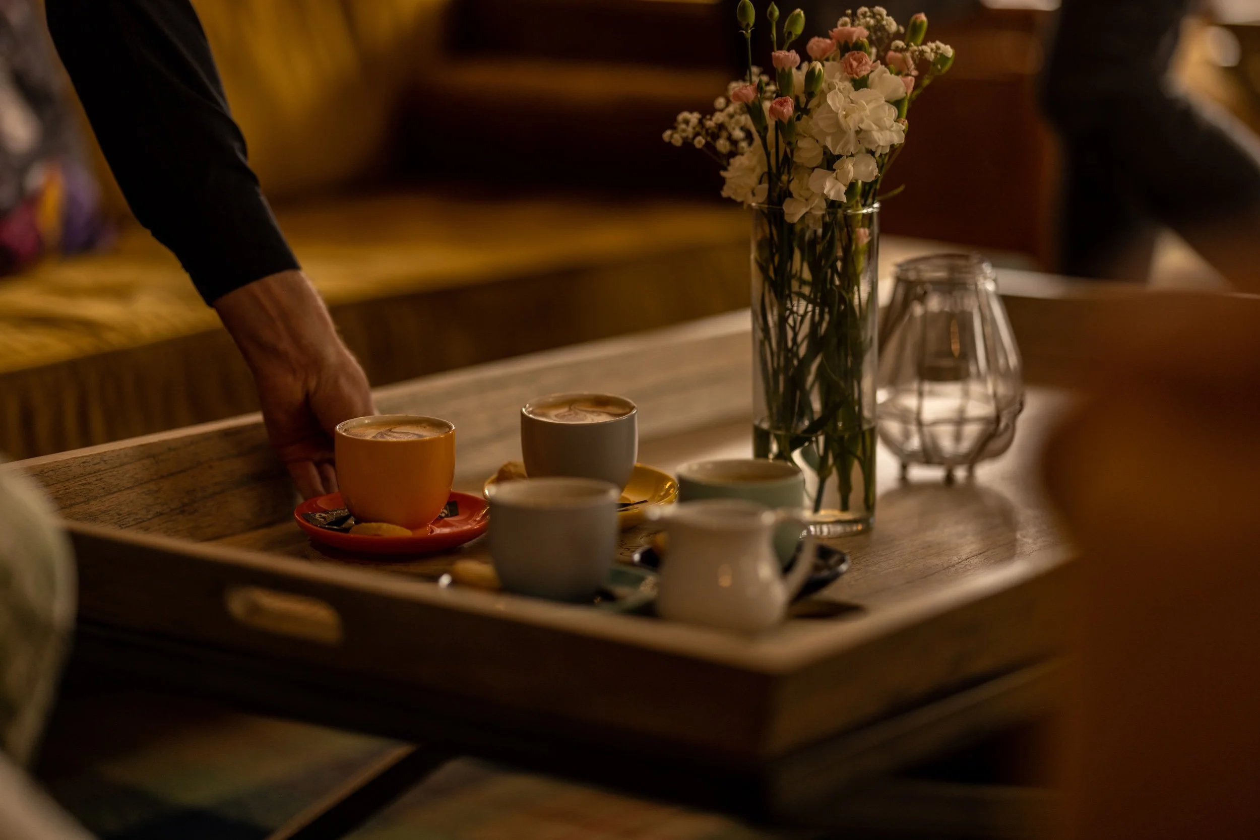   Enjoy a coffee in our lounge   From our very own Dunkeld Coffee Co 