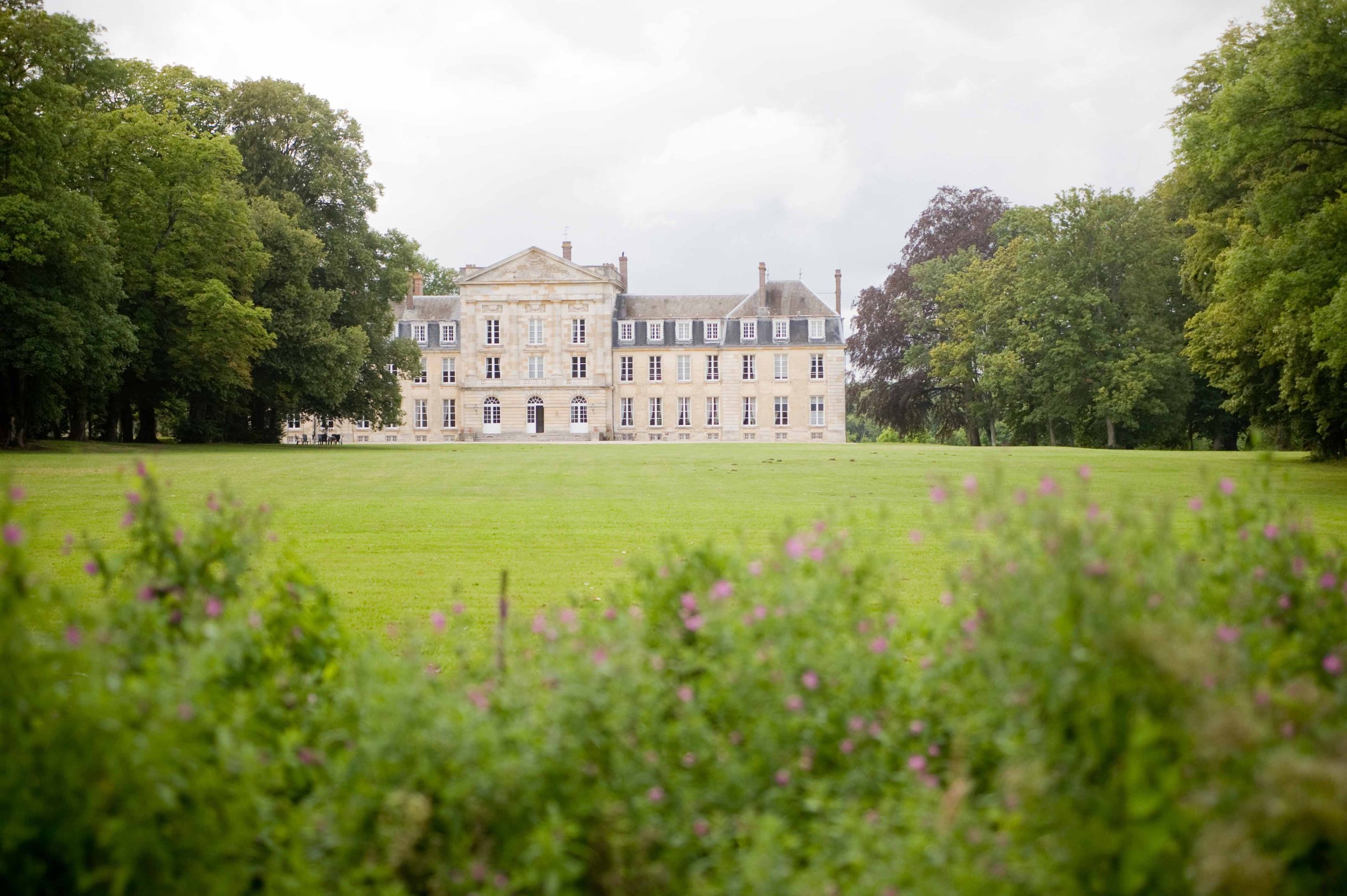 Chateau de Courtomer, a large French chateau available to hire, set in in 50 acres of lush parkland.