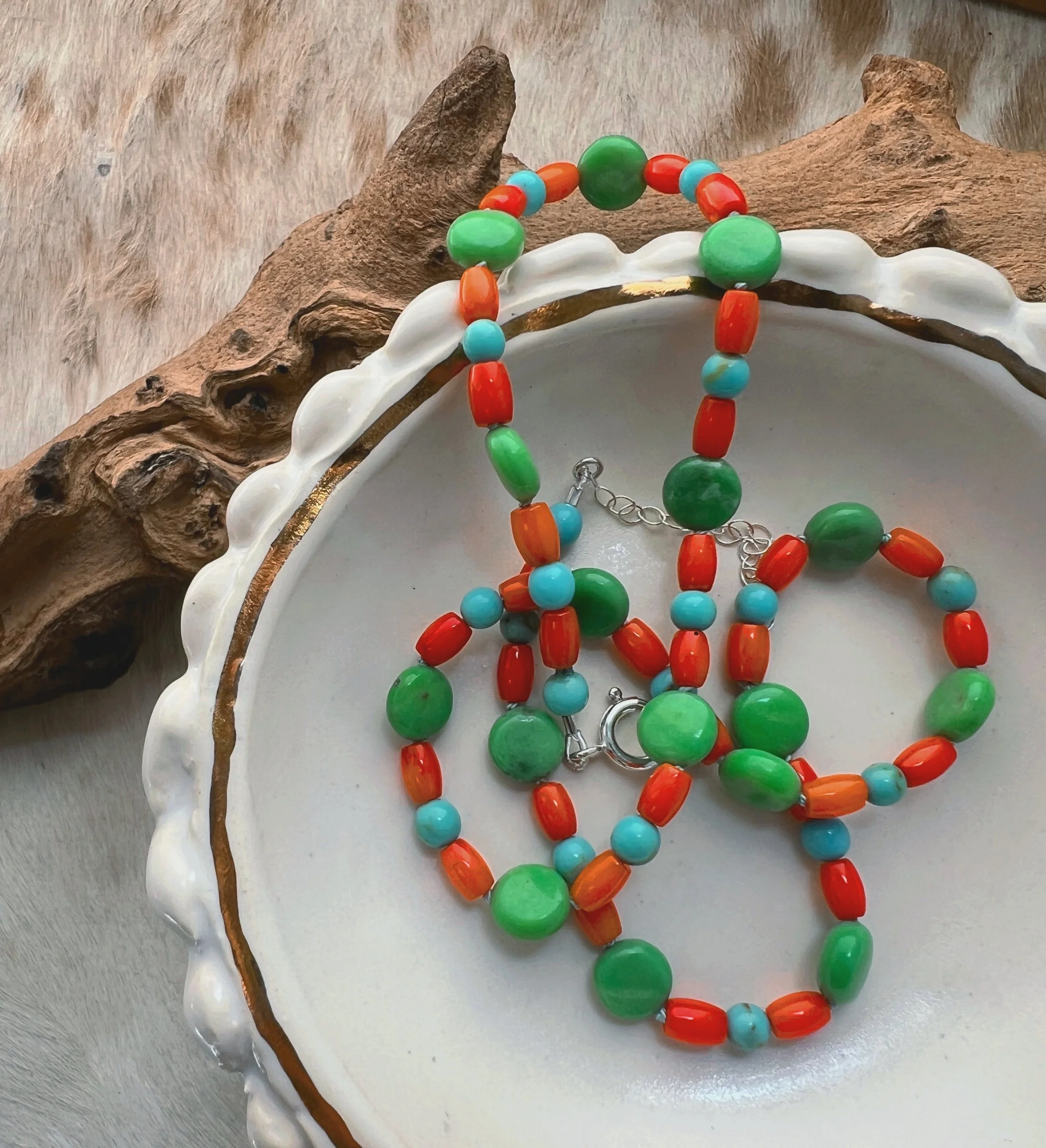 Beaded Gemstone Necklace