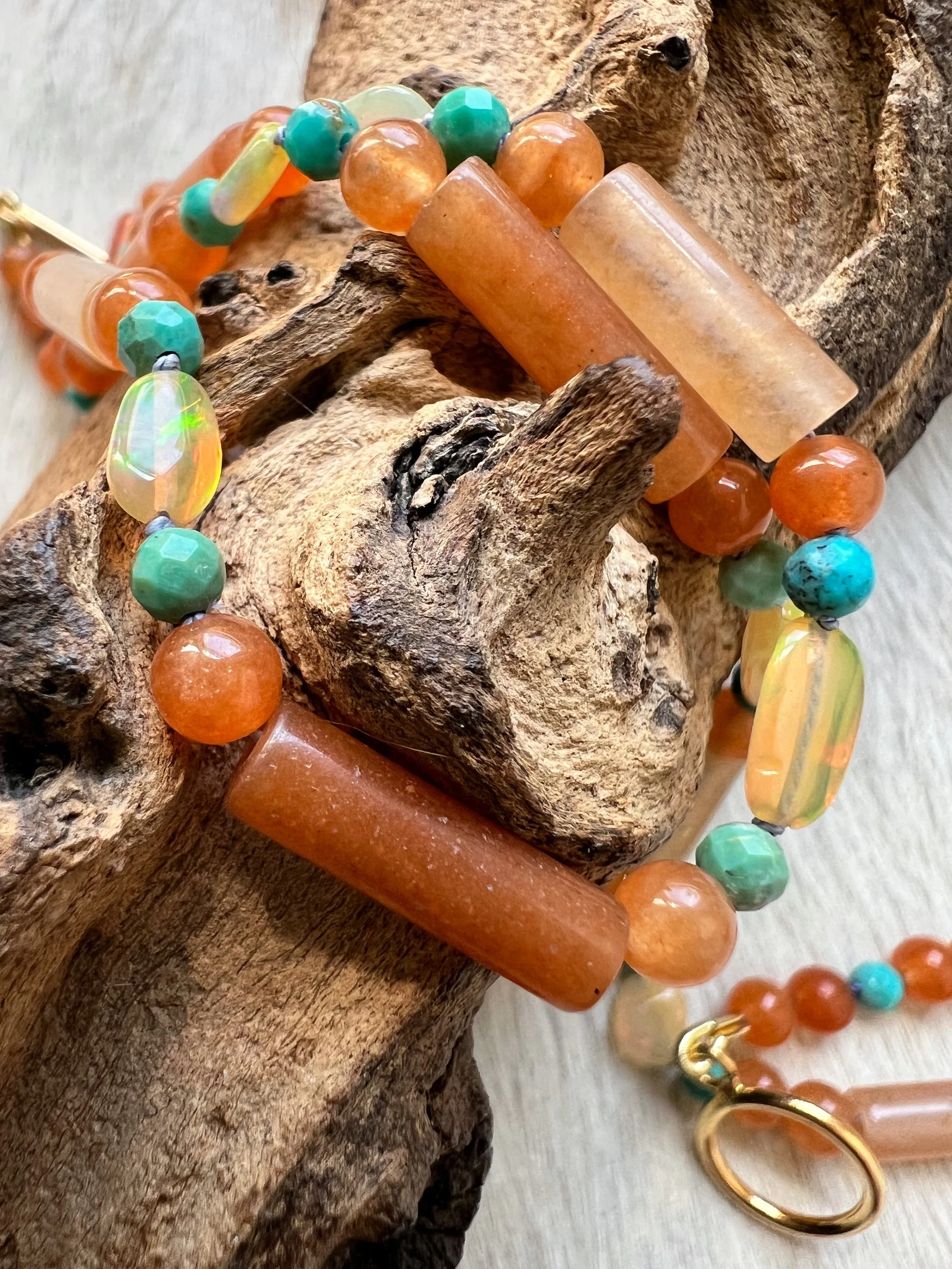 Gemstone candy necklace
