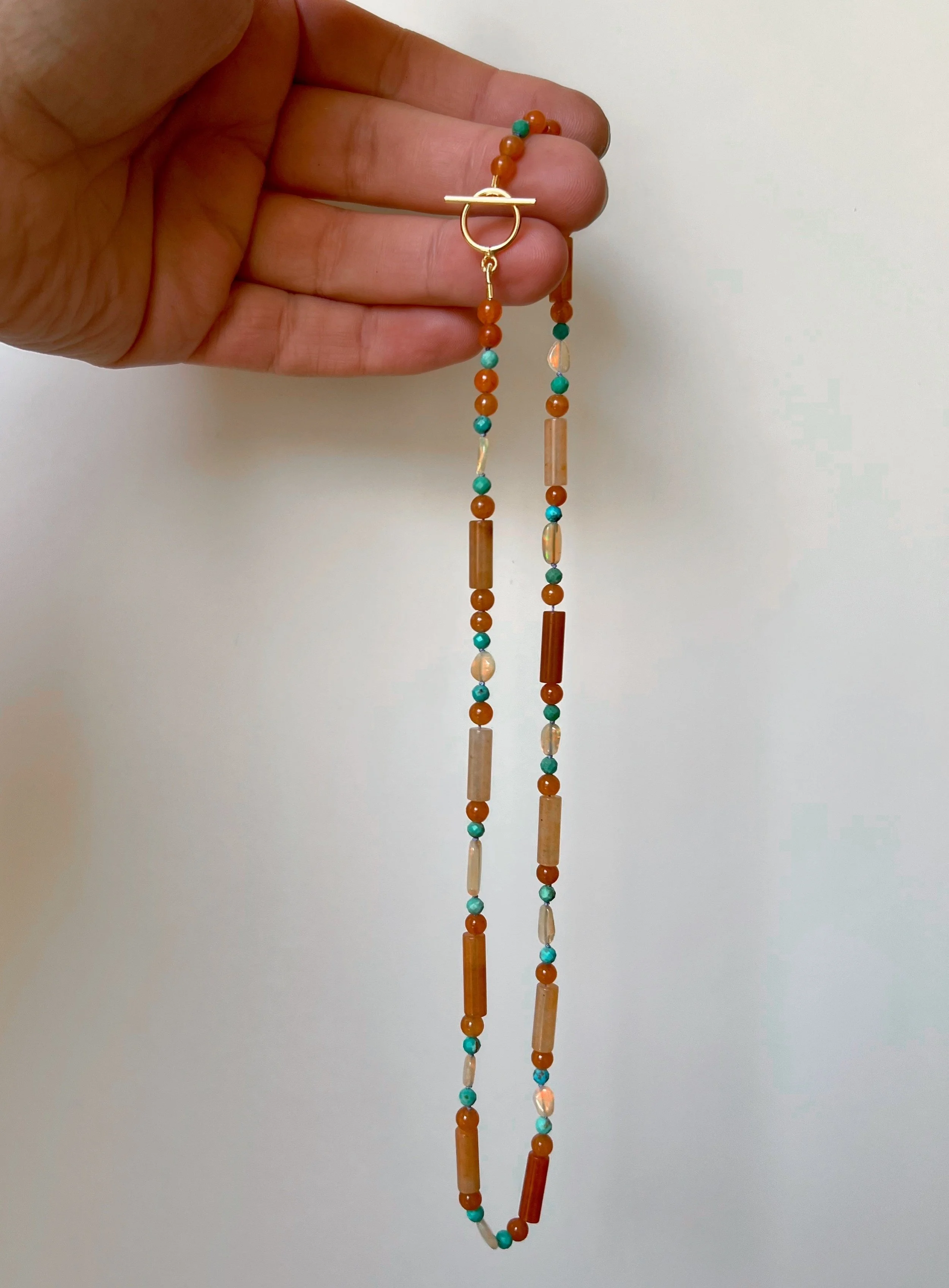 Gemstone candy necklace