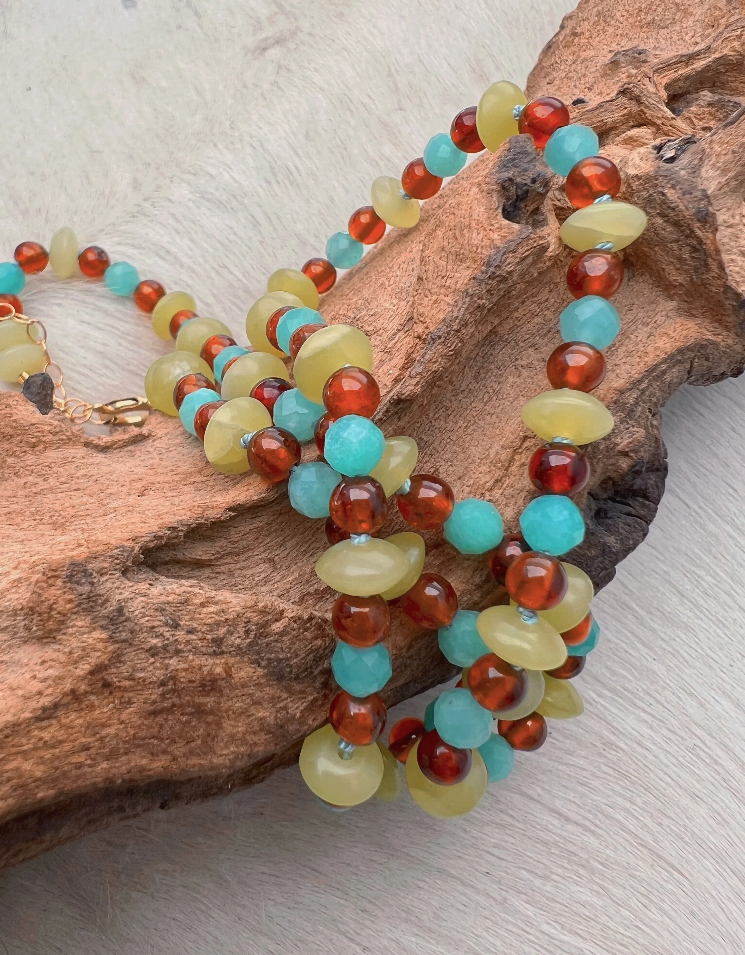 Beaded Gemstone Necklace