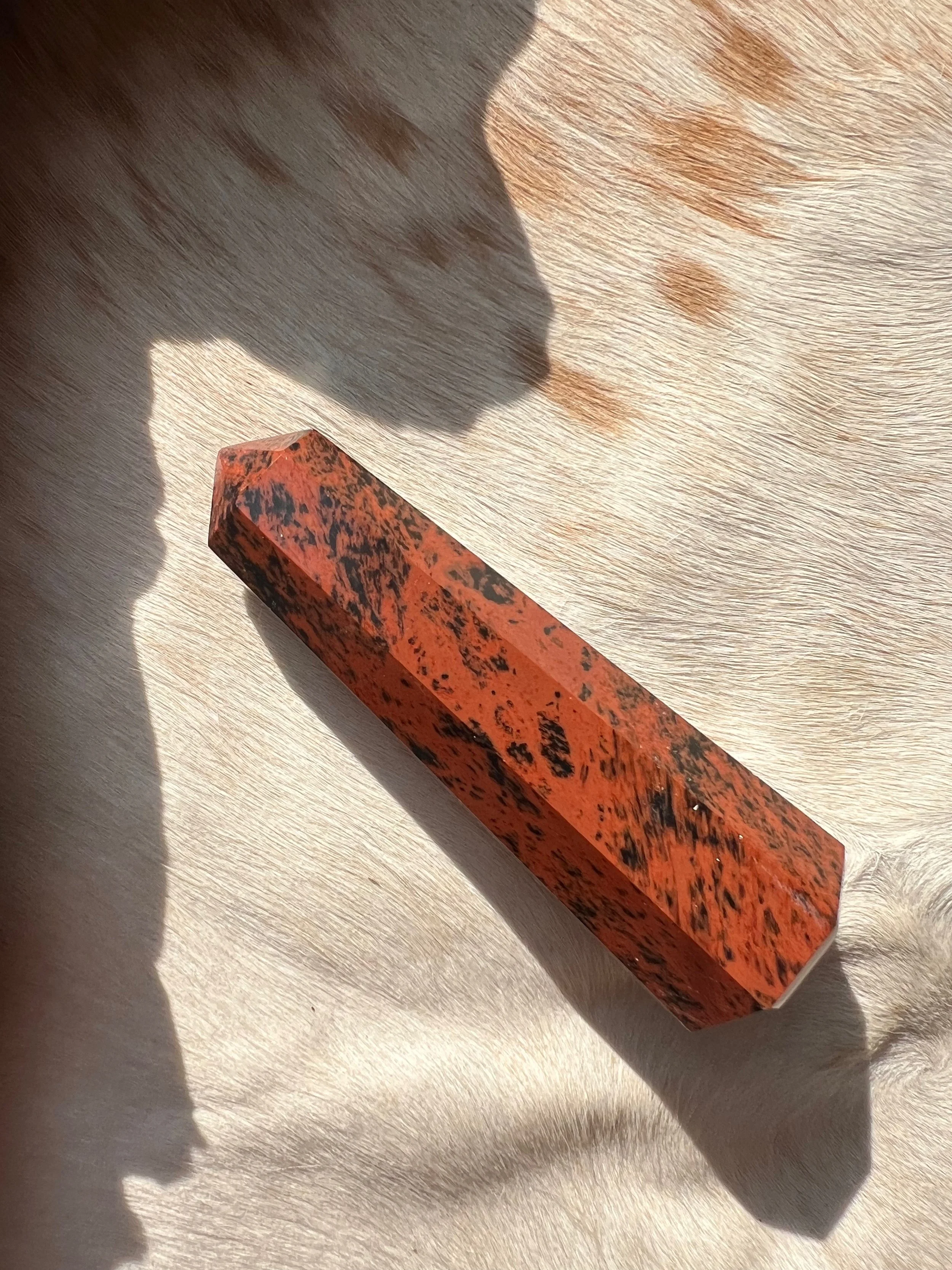 Mahogany Obsidian Gemstone Tower