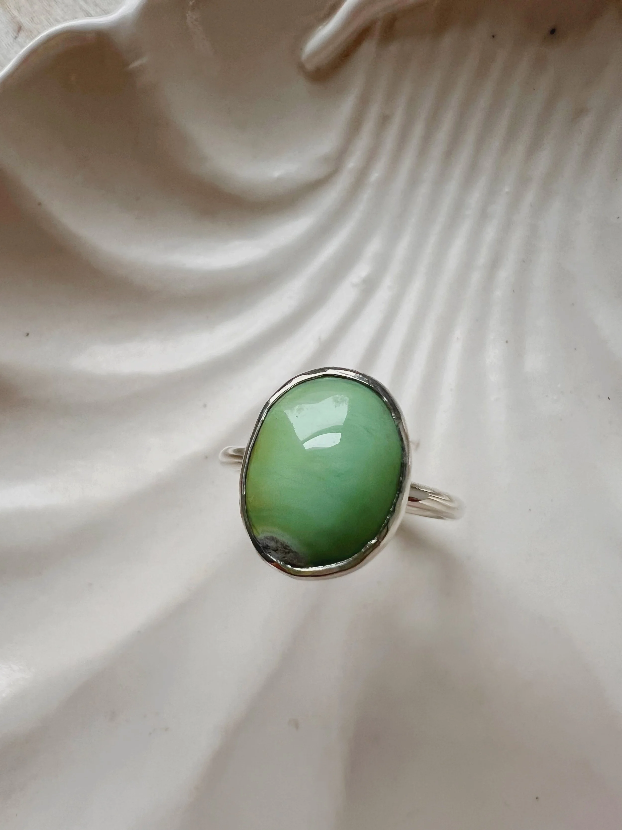 Australian Variscite & Silver Ring