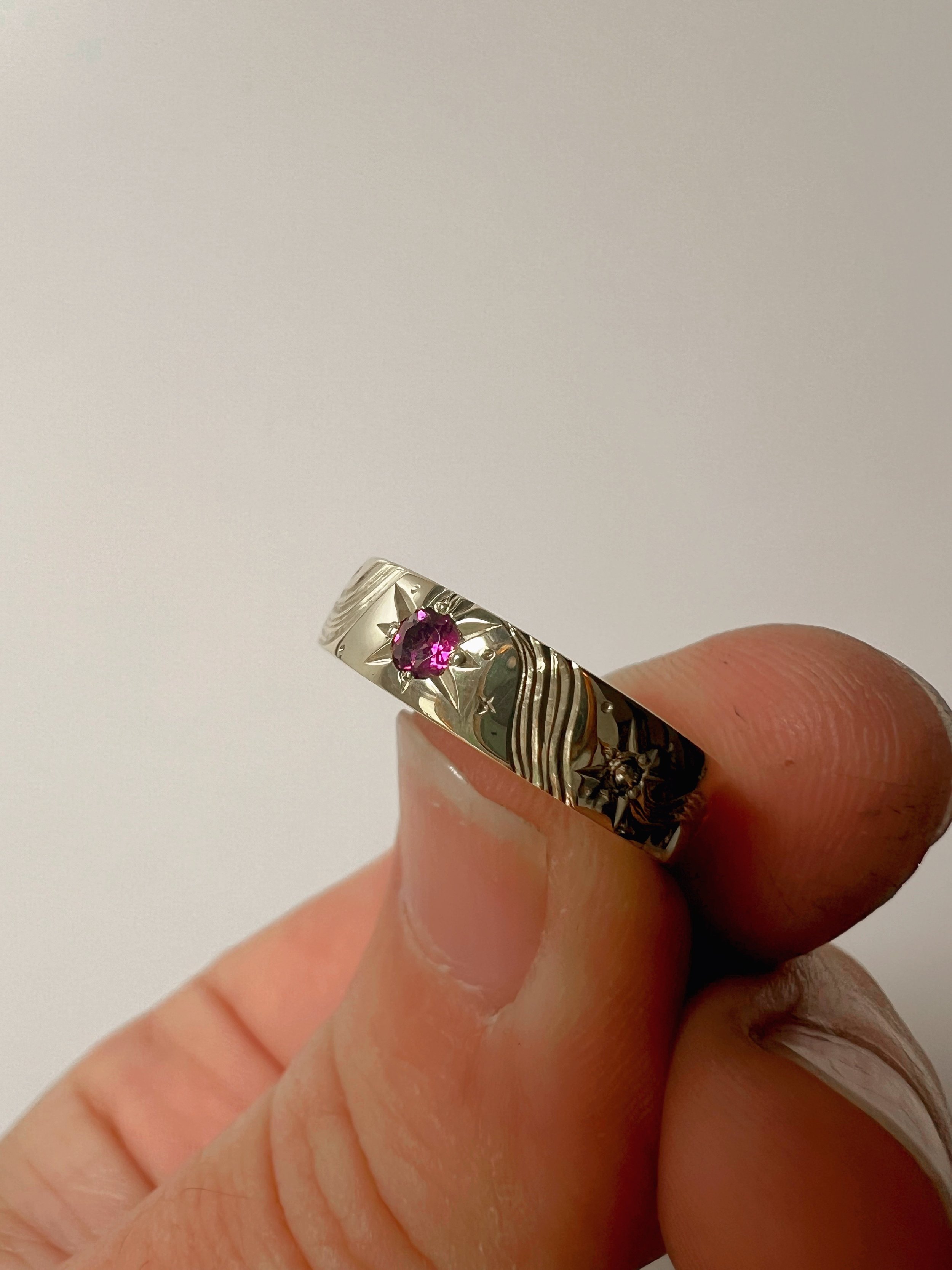 Engraved Celestial Band