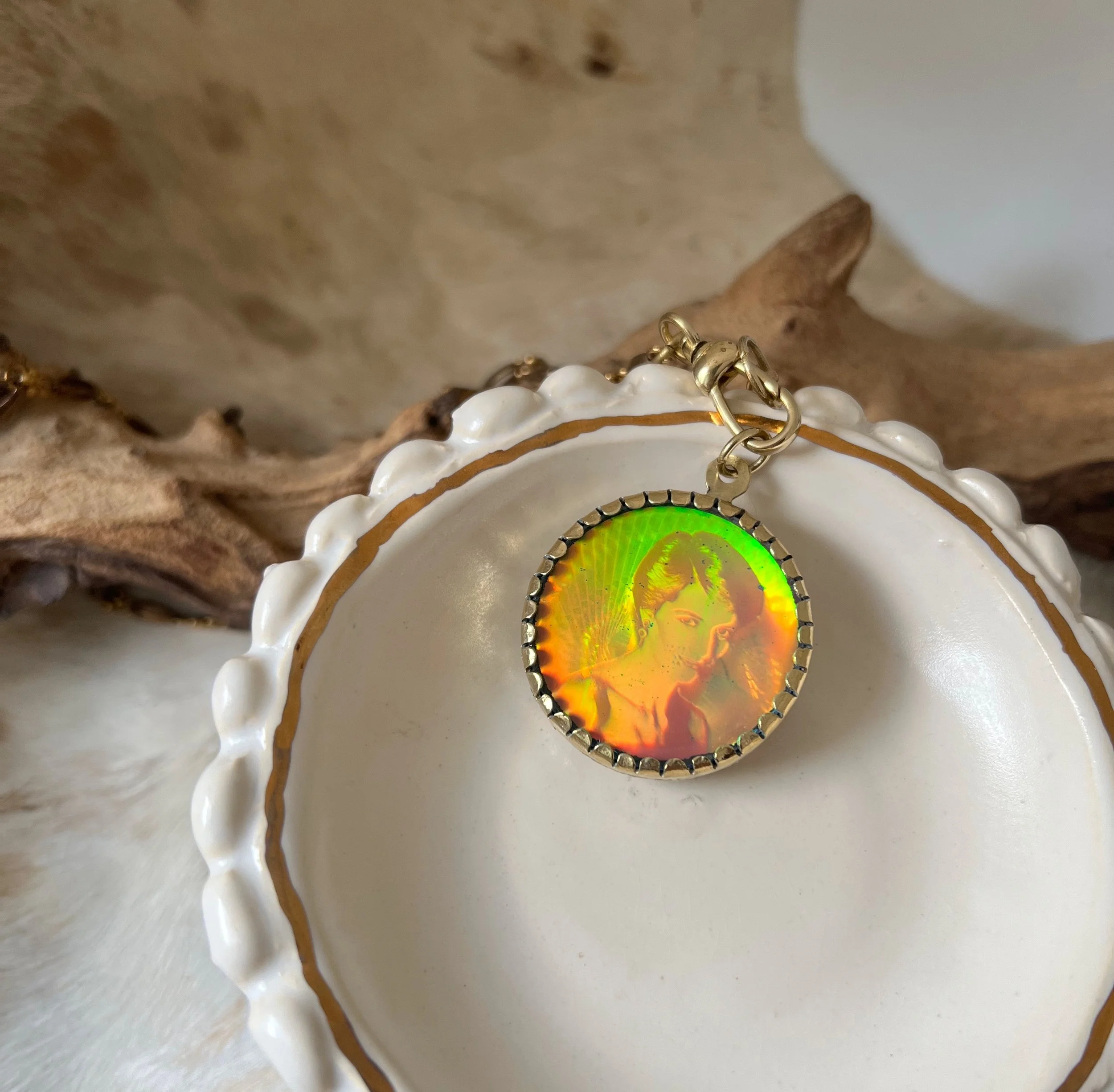 Engraved Hologram Pendant / Princess Diana