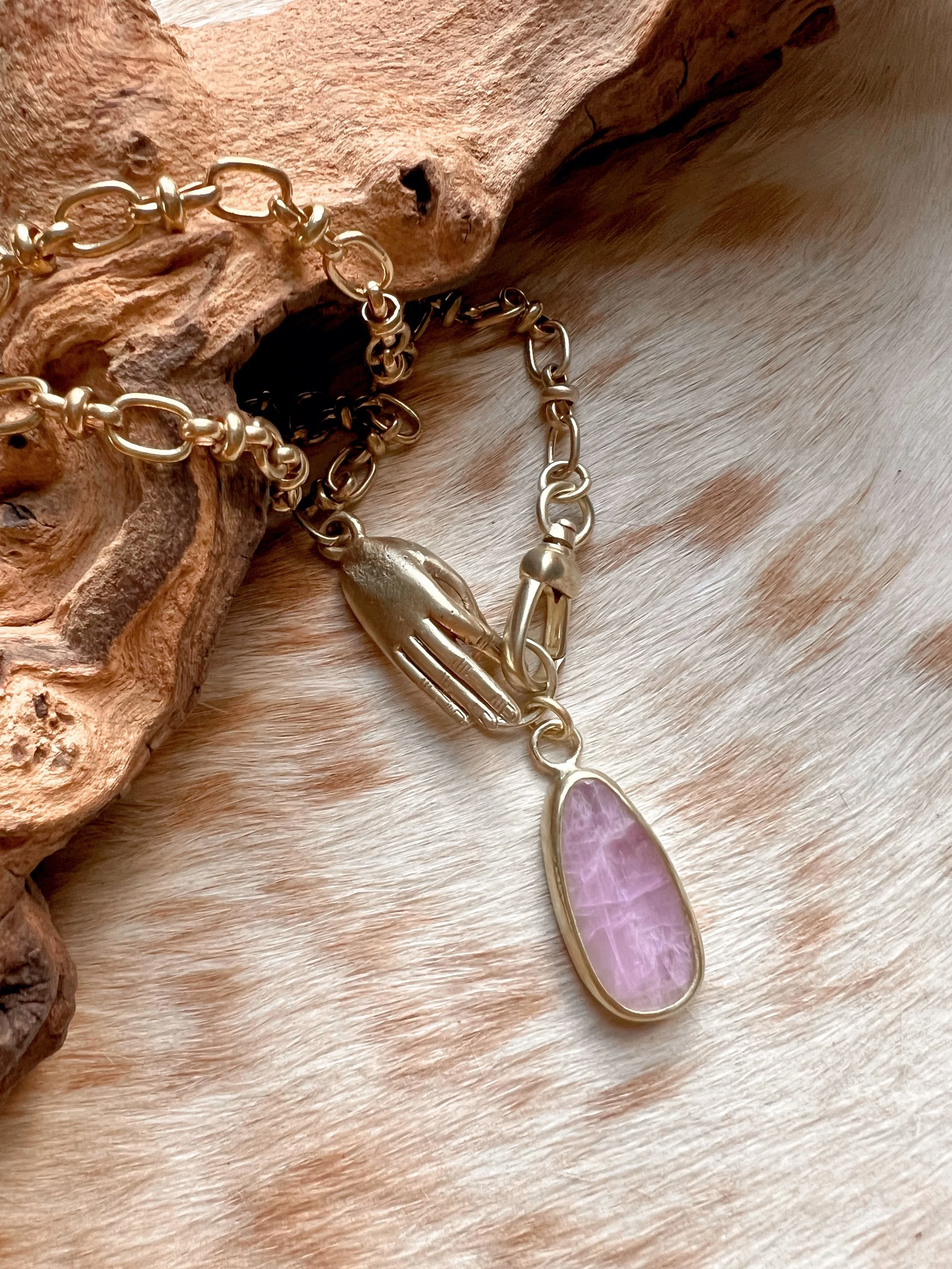 Pink Kyanite Necklace