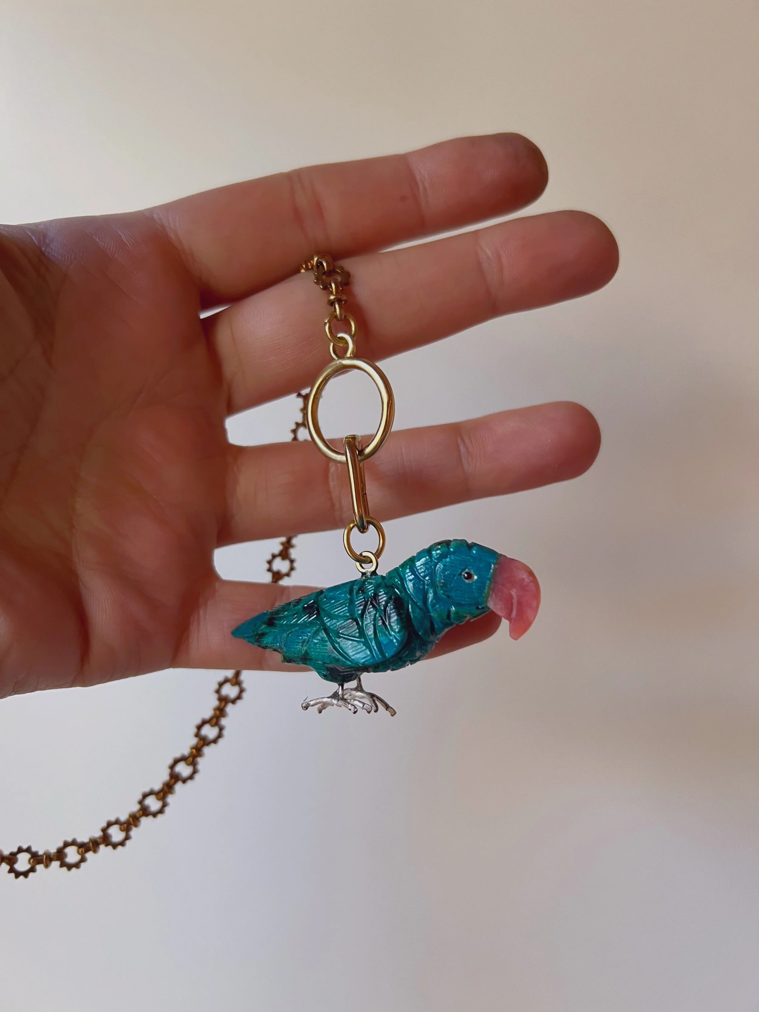Vintage Macaw Pendant