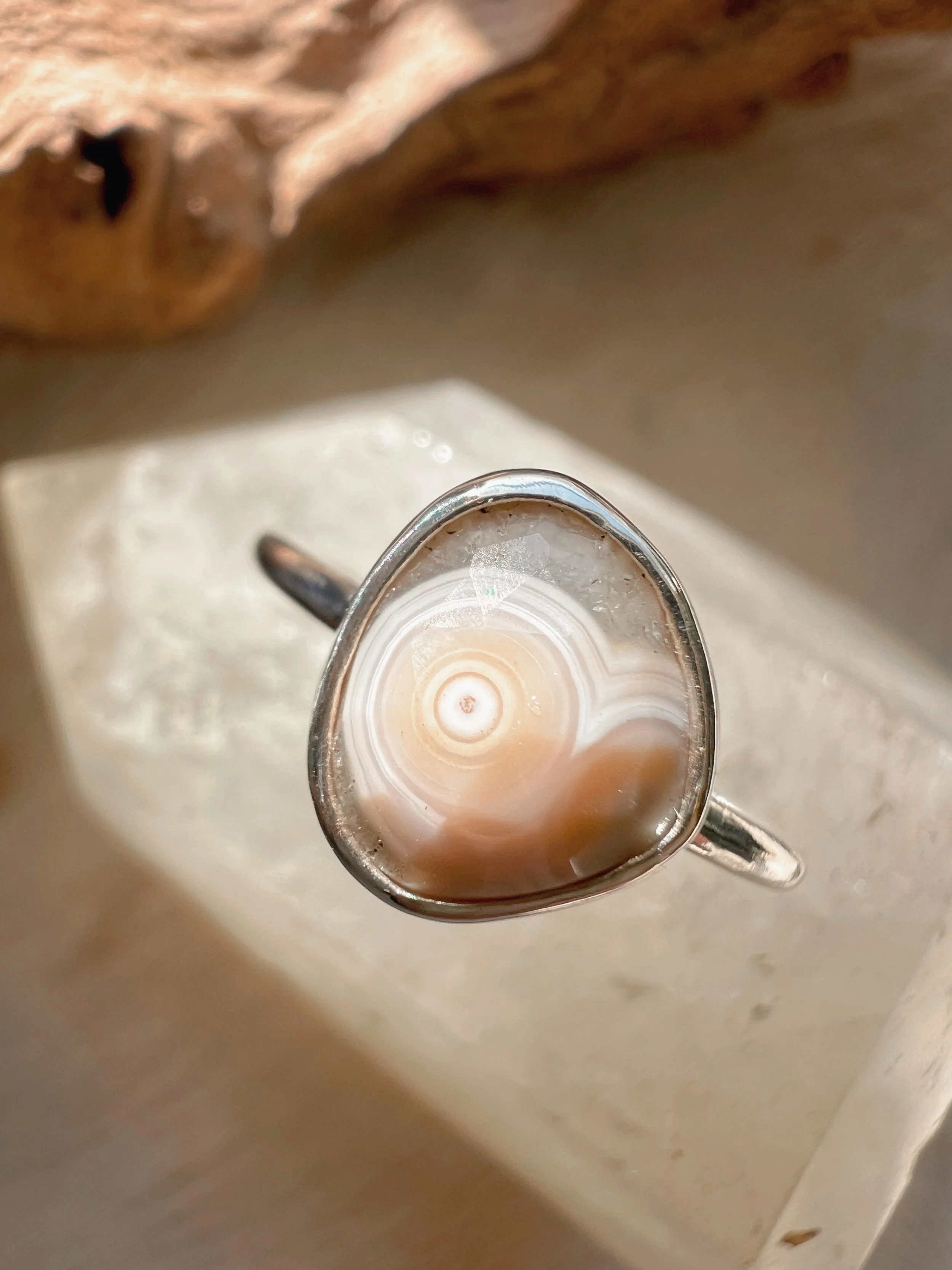 Ocean Jasper & Silver Ring