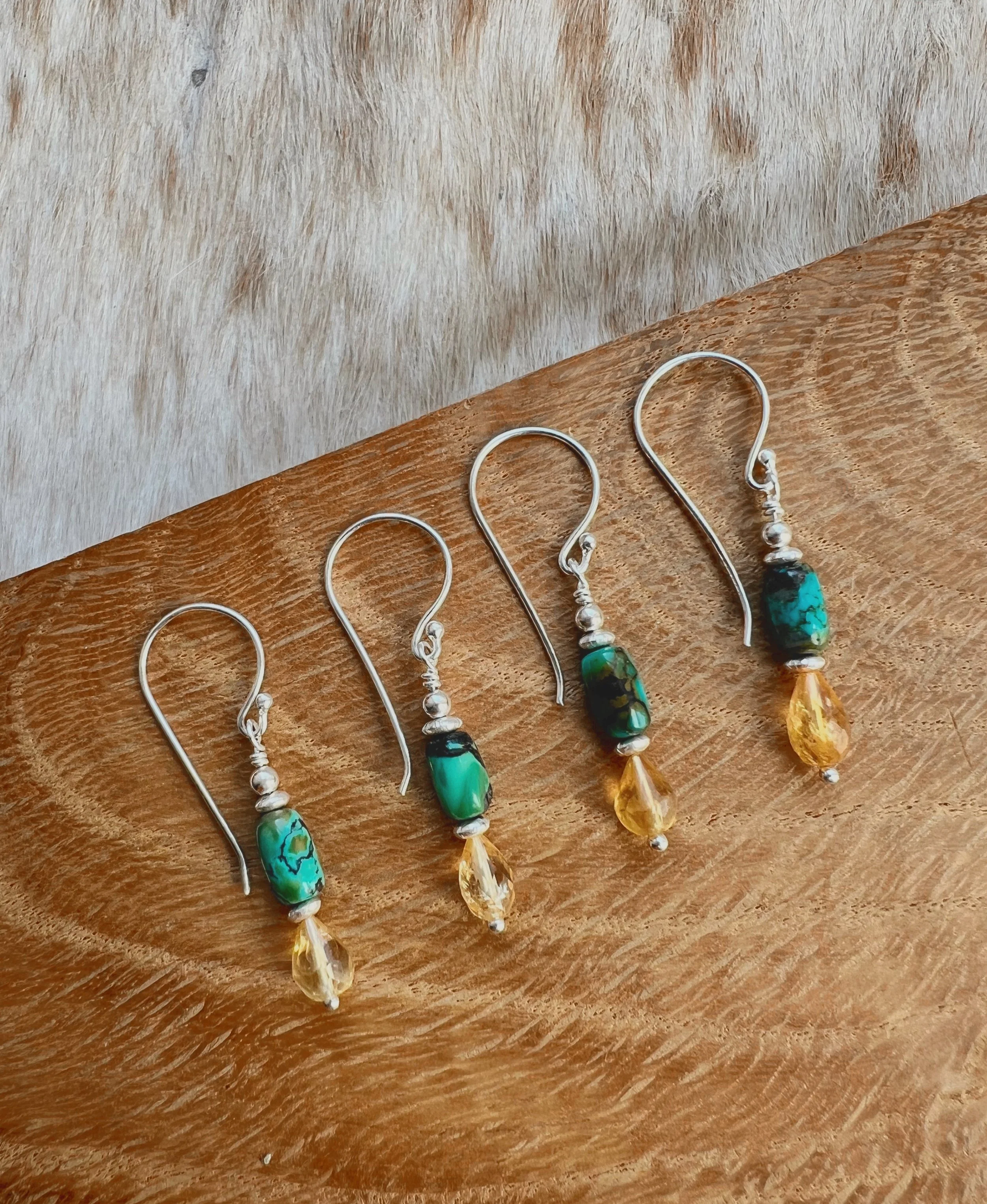 natural gemstone earrings