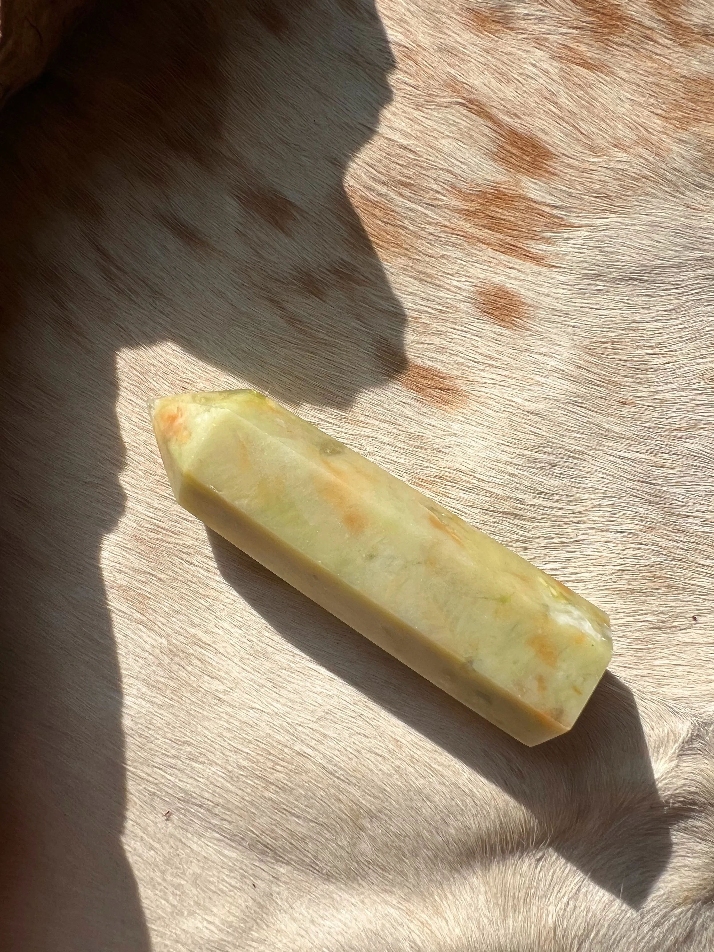 Green Opal Gemstone Tower