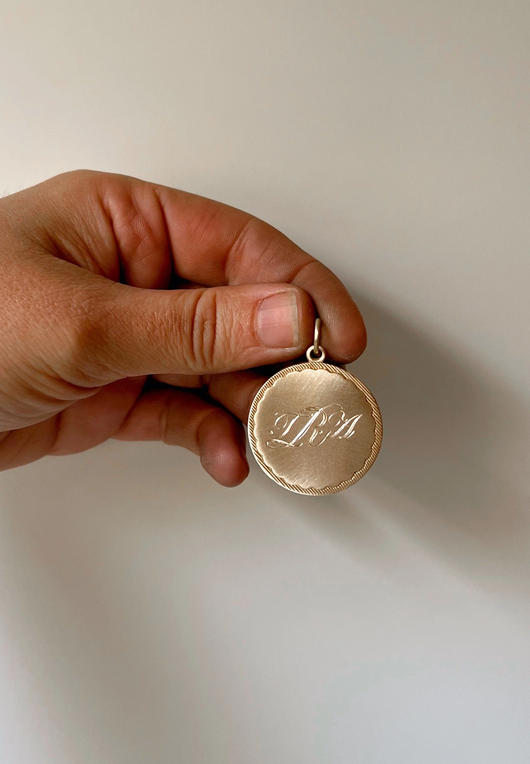 monogram pendant