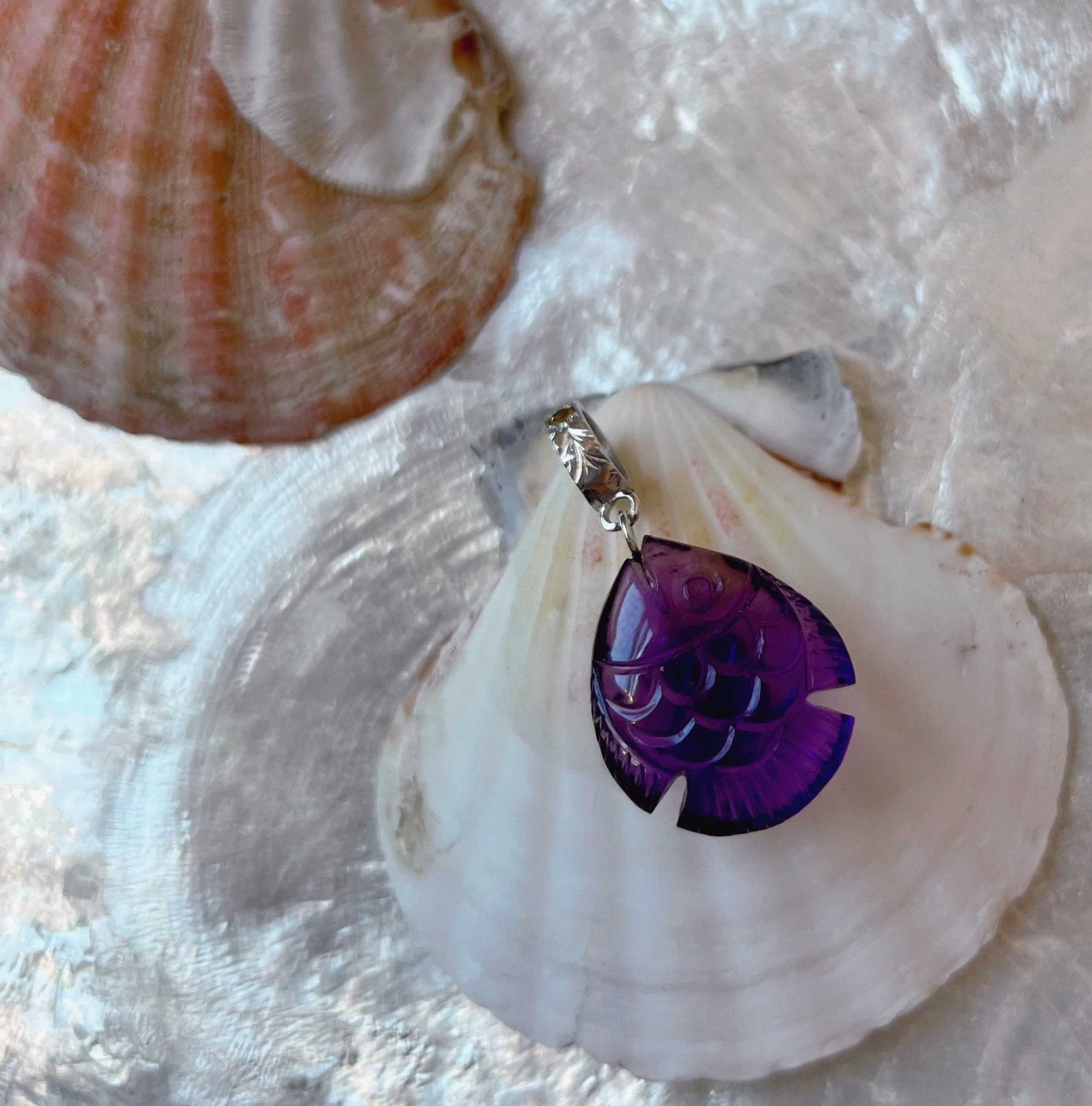 gemstone fish charm