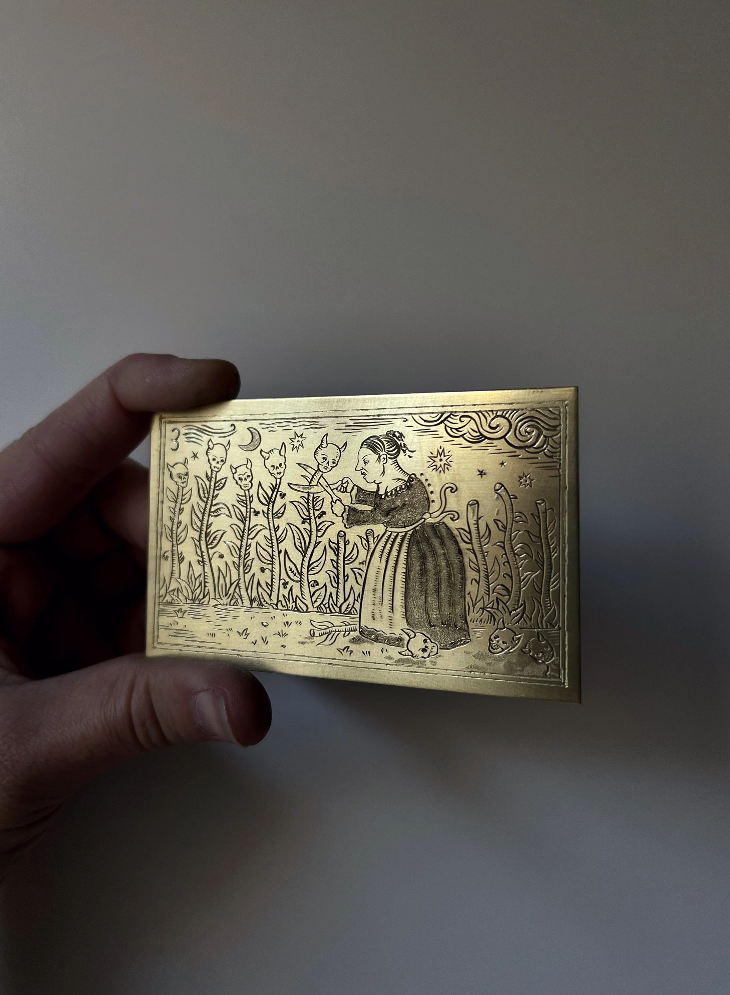 Framed Oracle Card - The Gardener