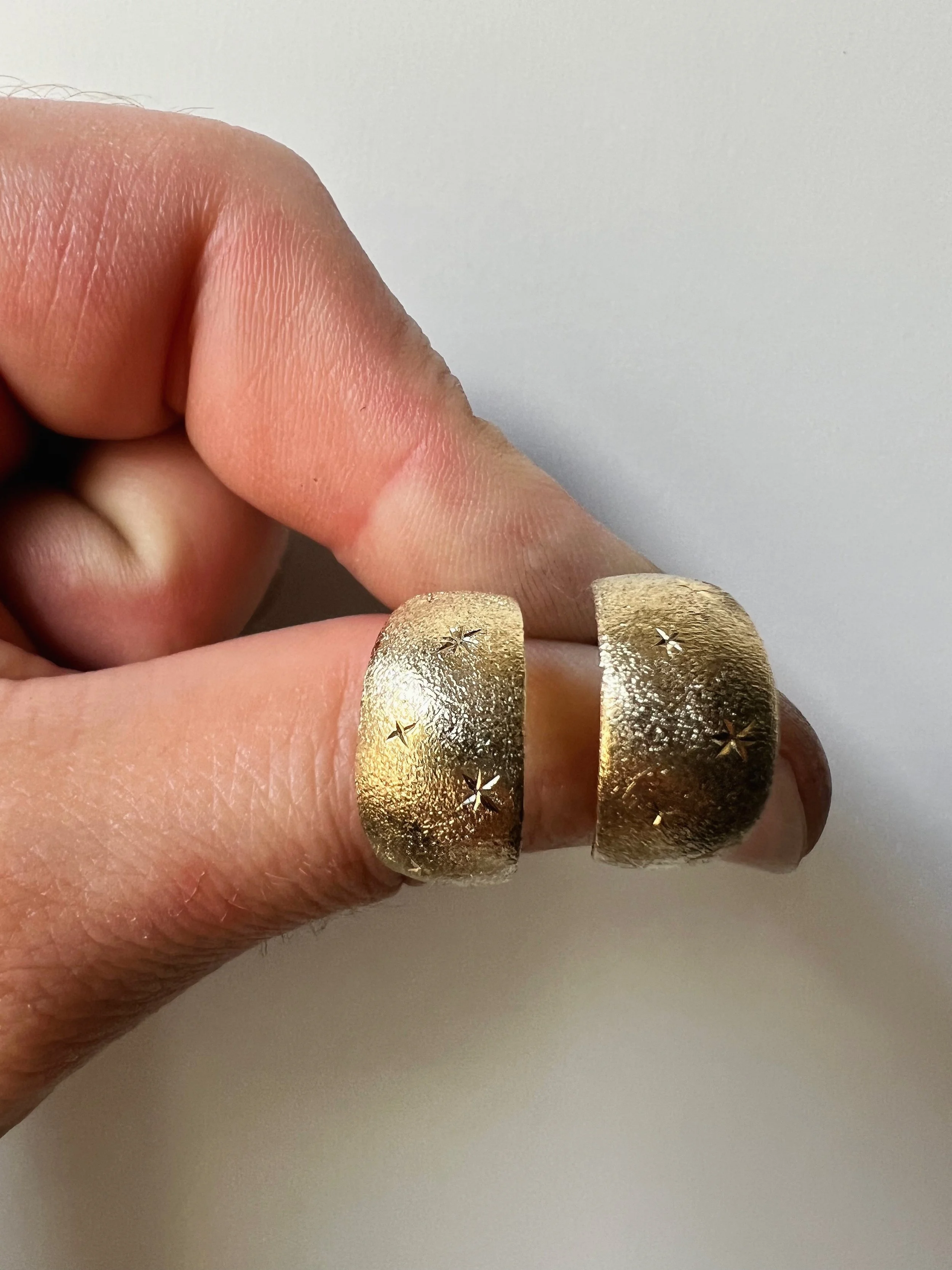 Starry Brass Earrings