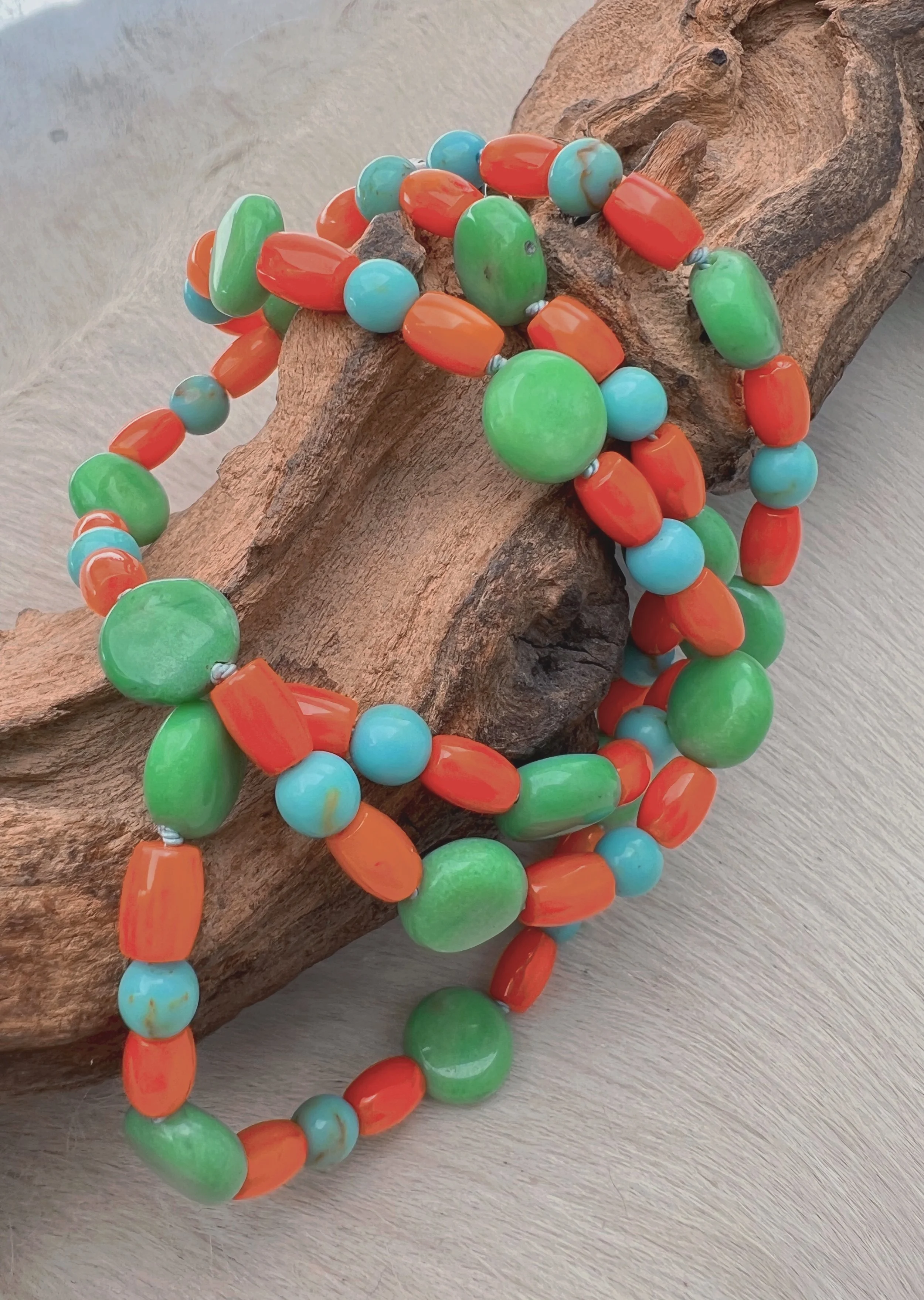 Beaded Gemstone Necklace