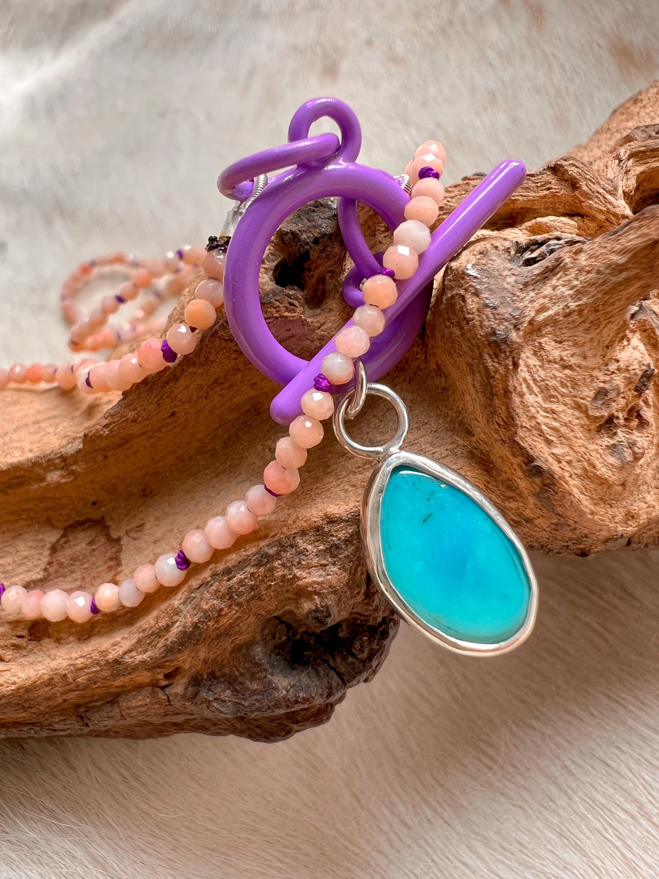 Pink Opal Candy Necklace