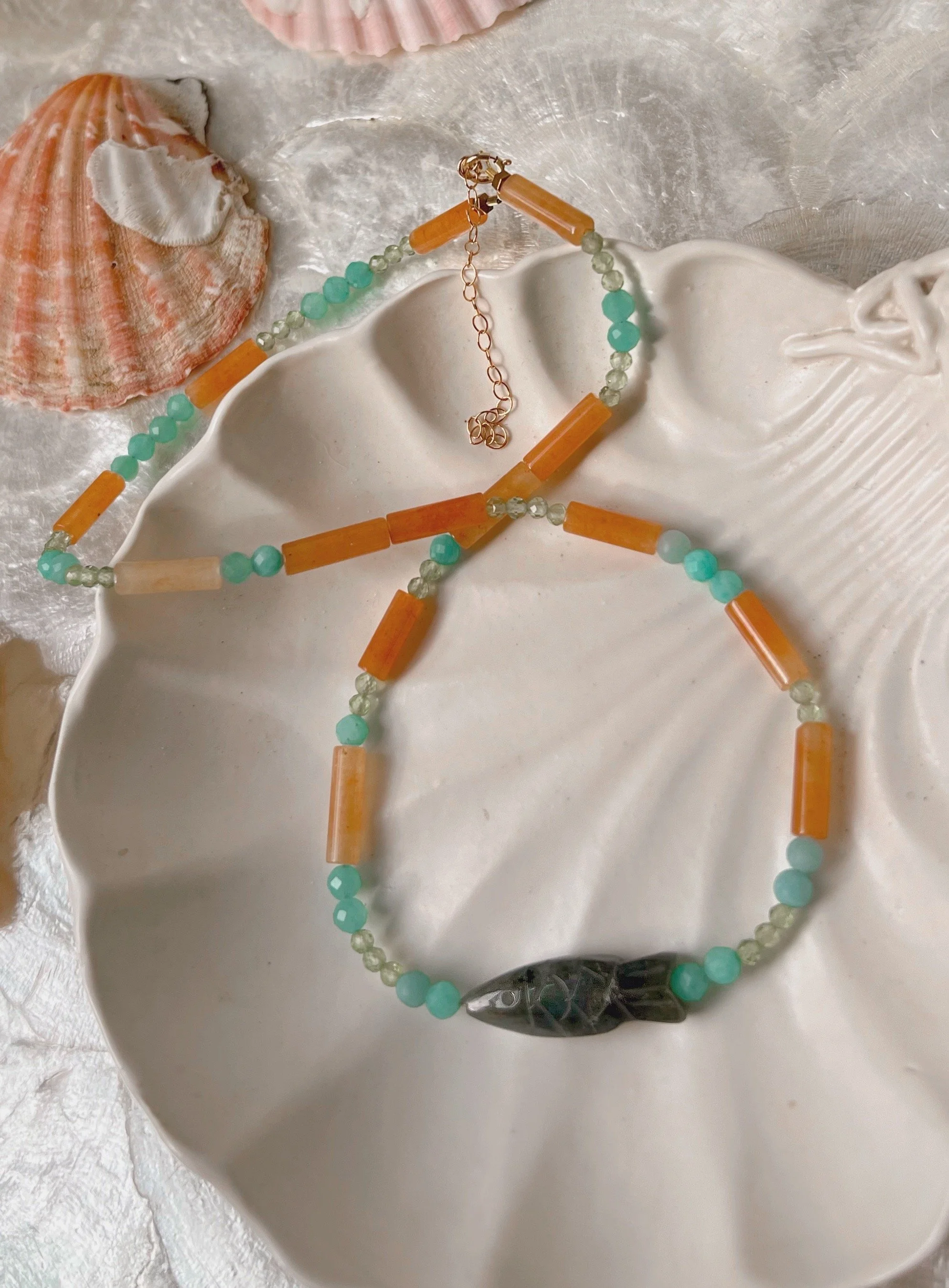 beaded necklace