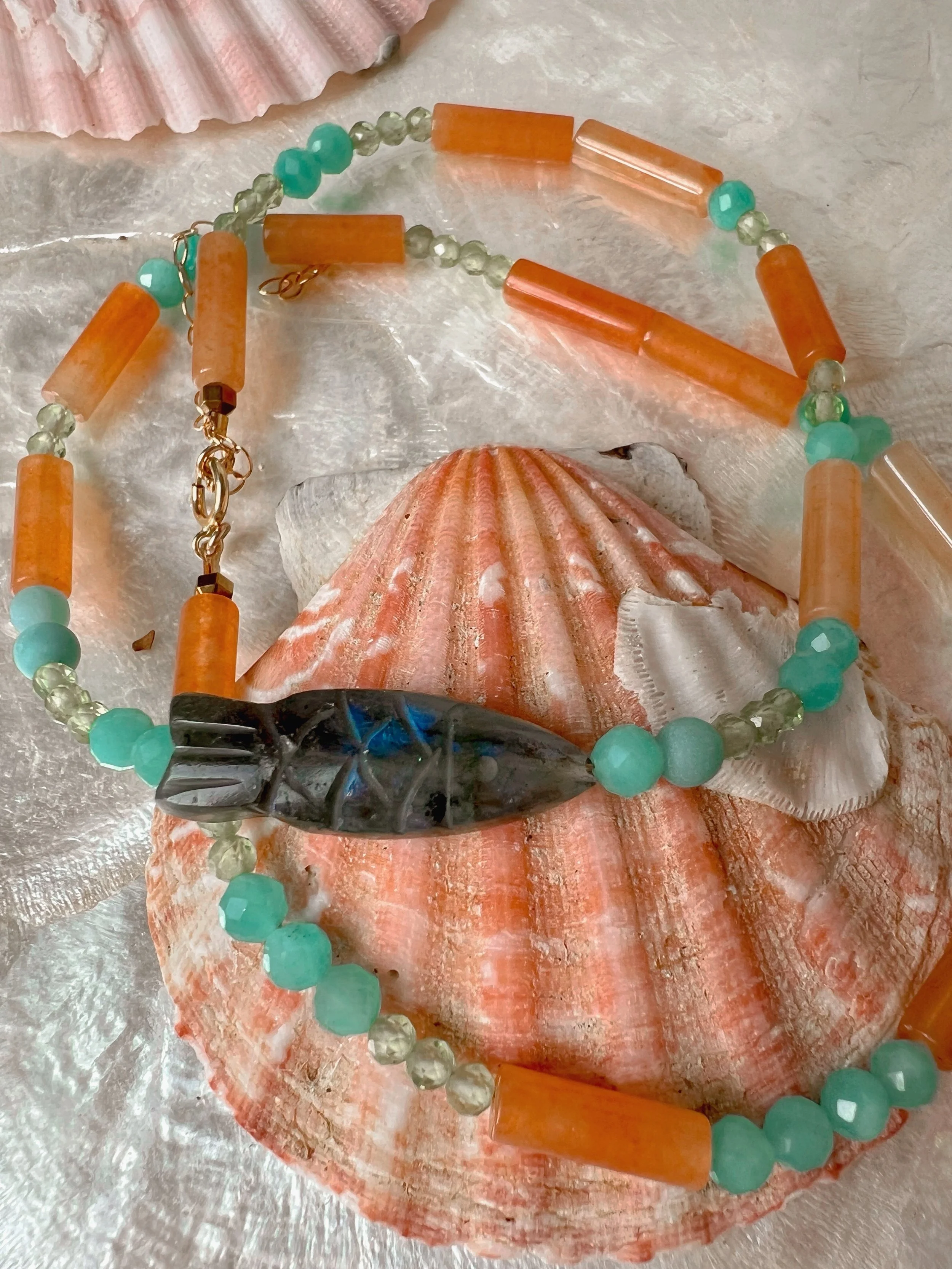beaded necklace