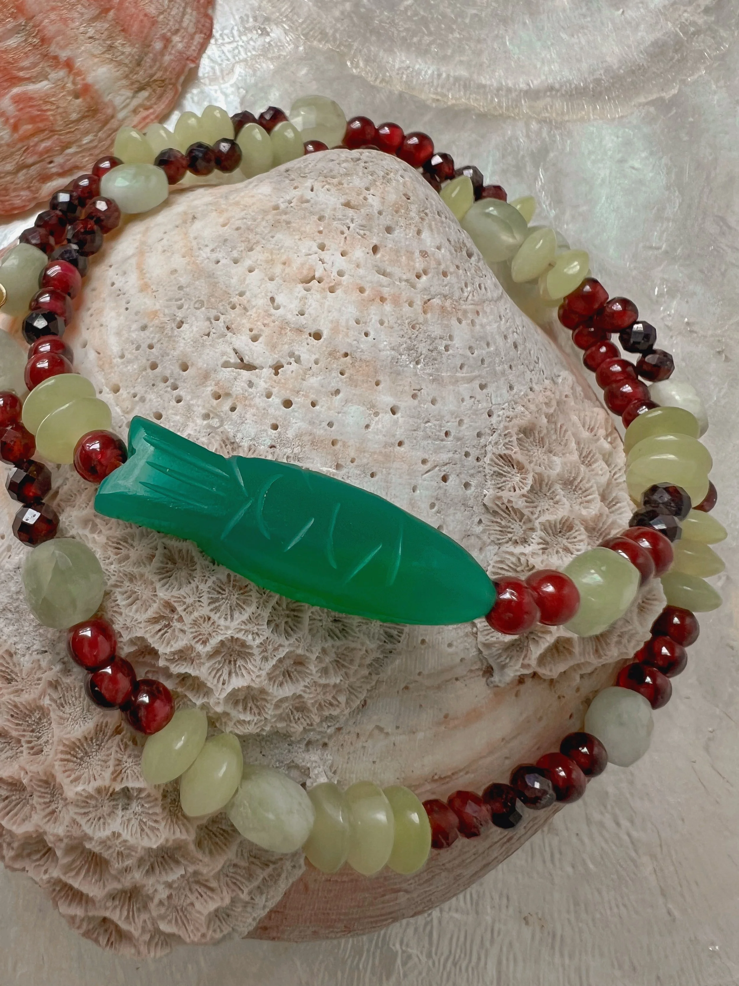 beaded necklace