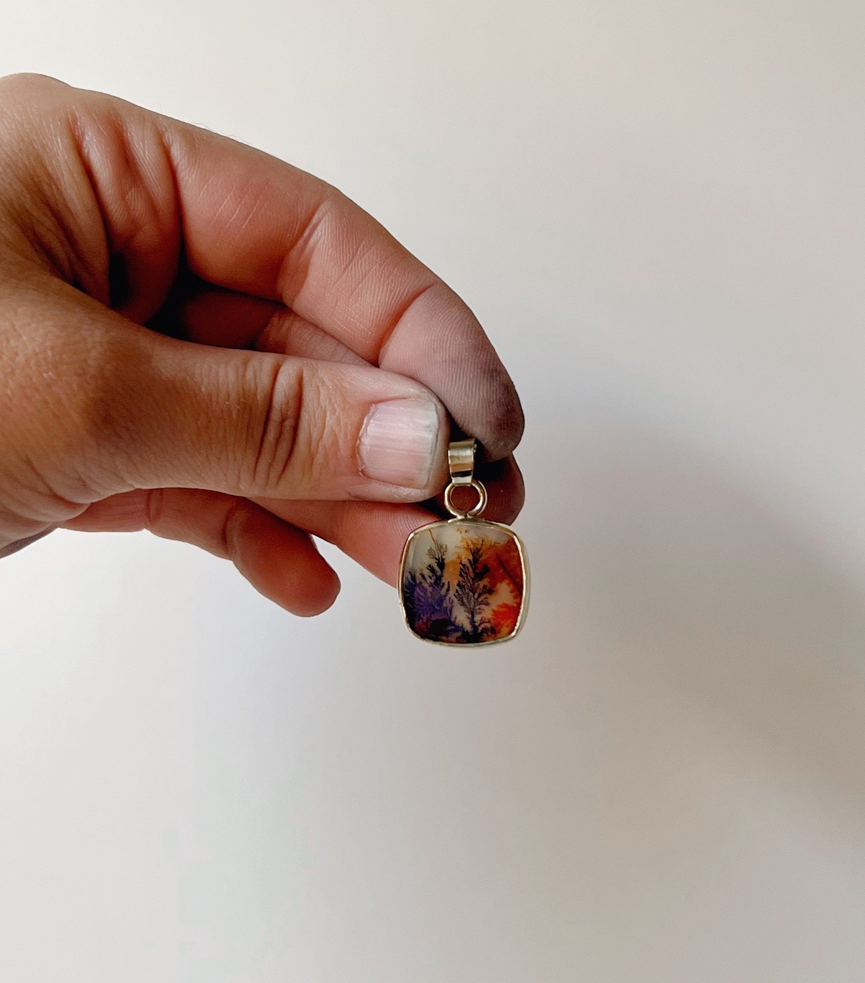 Dendritic Agate Pendant