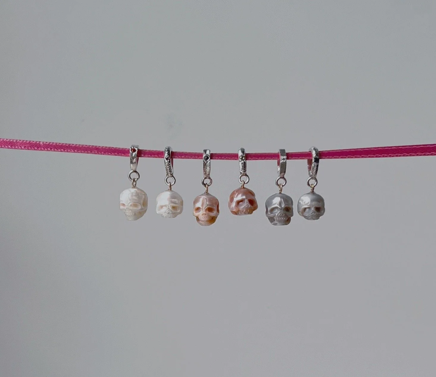 pearl skull necklace