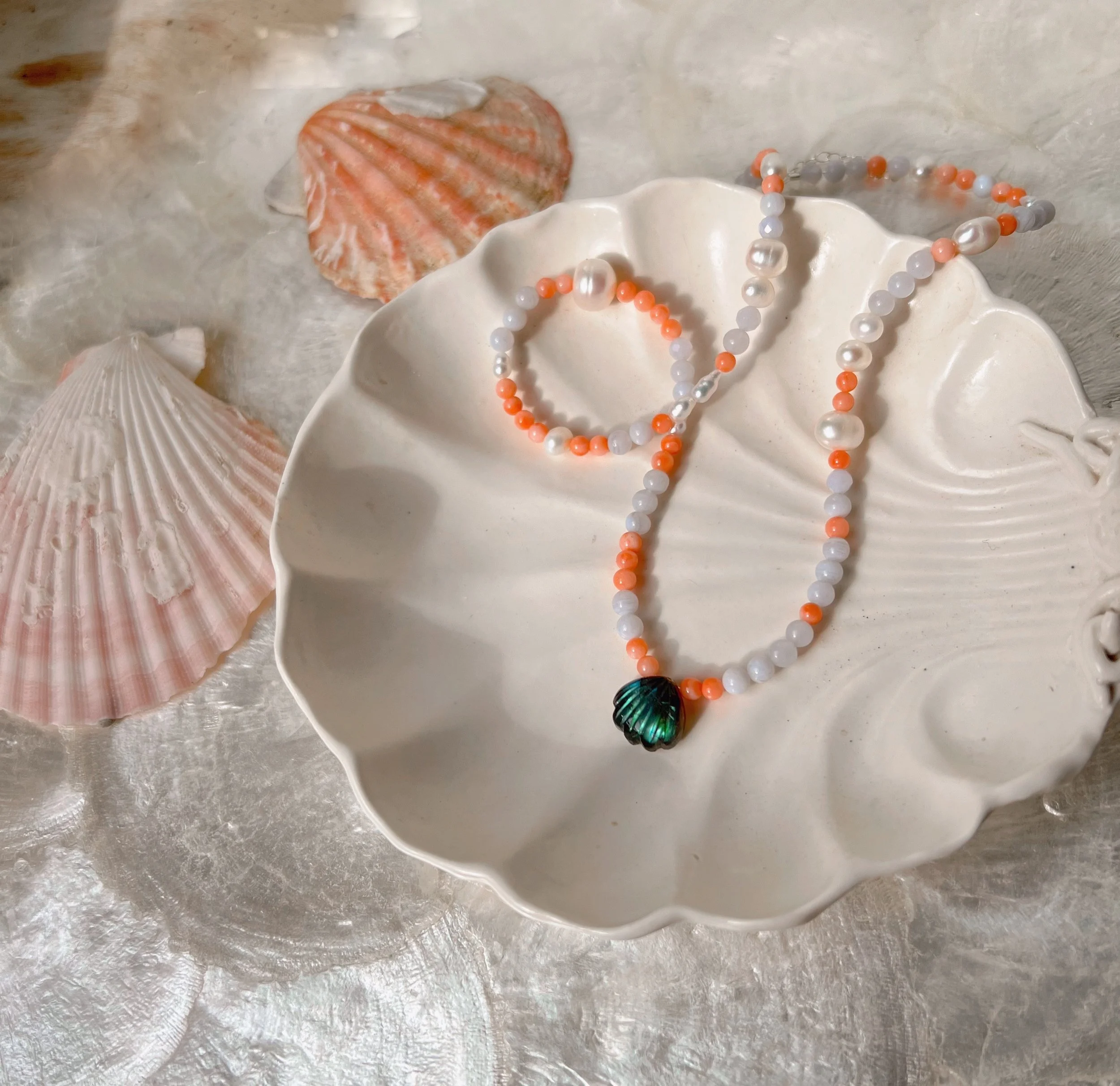 beaded necklace