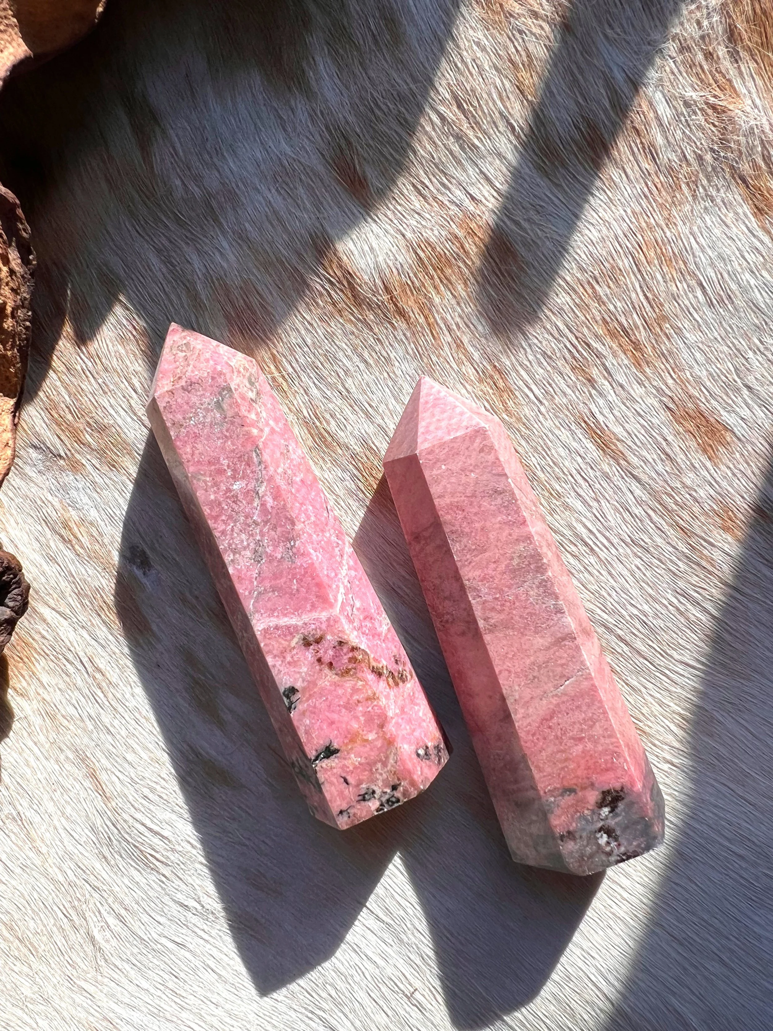 Rhodonite Gemstone Tower