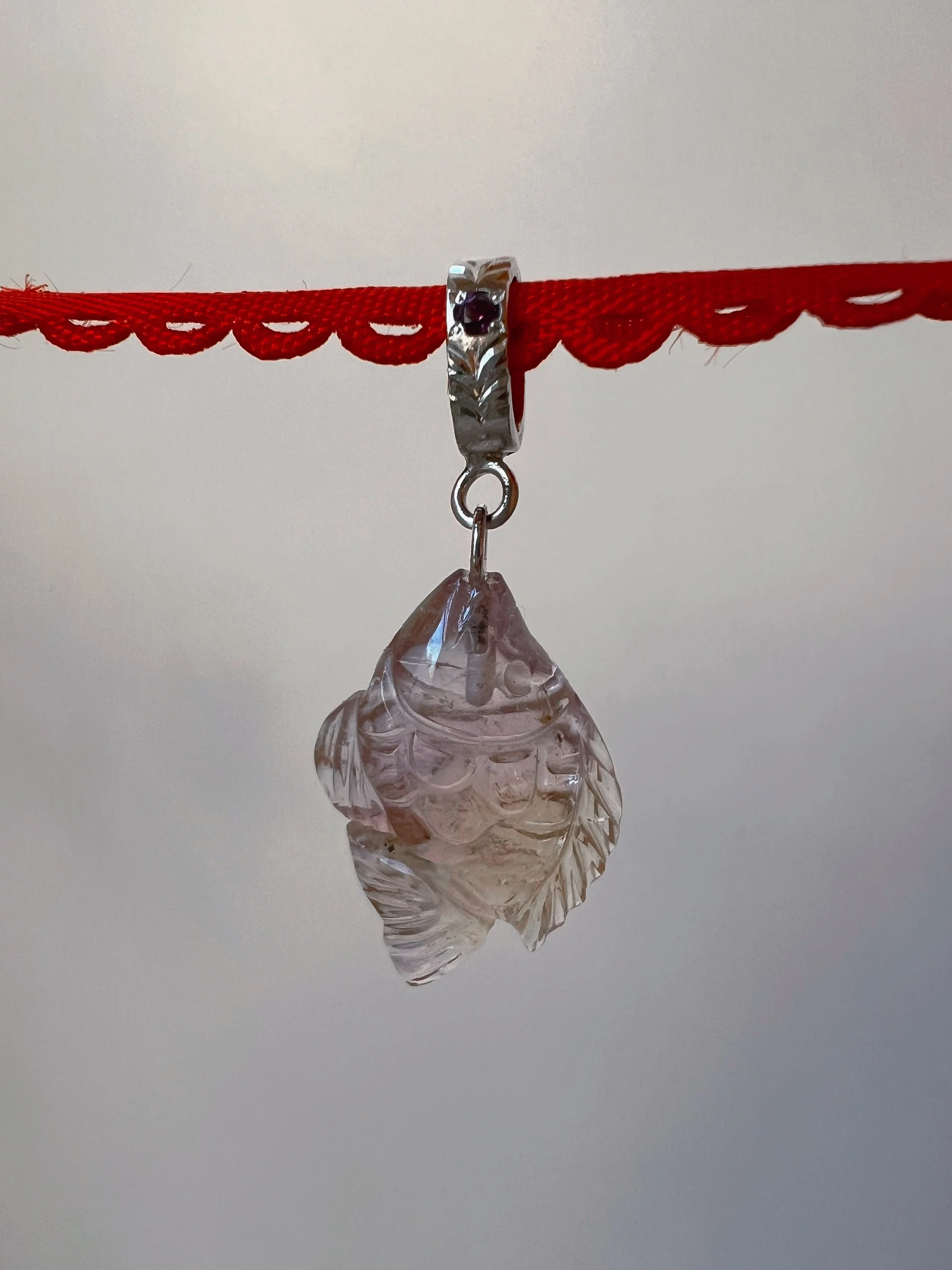 gemstone fish charm