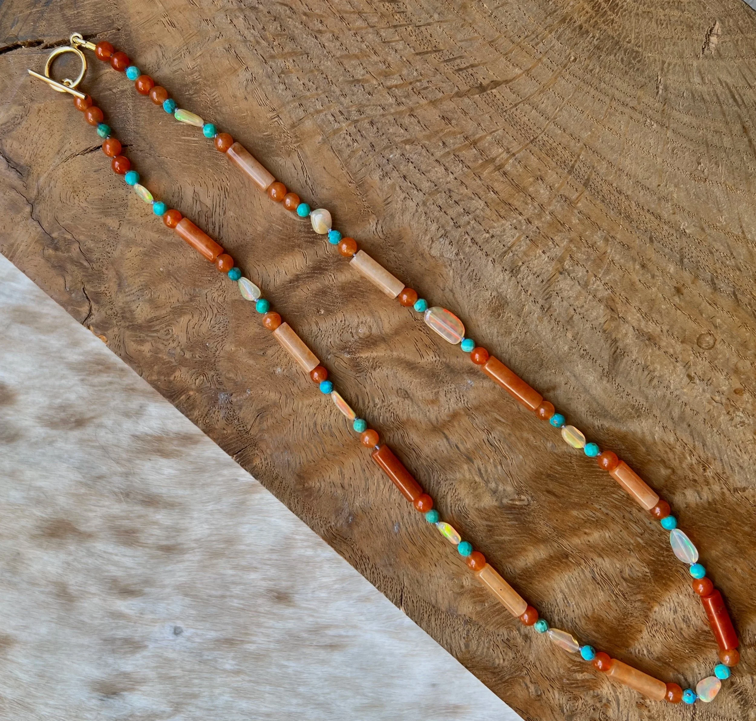 Gemstone candy necklace