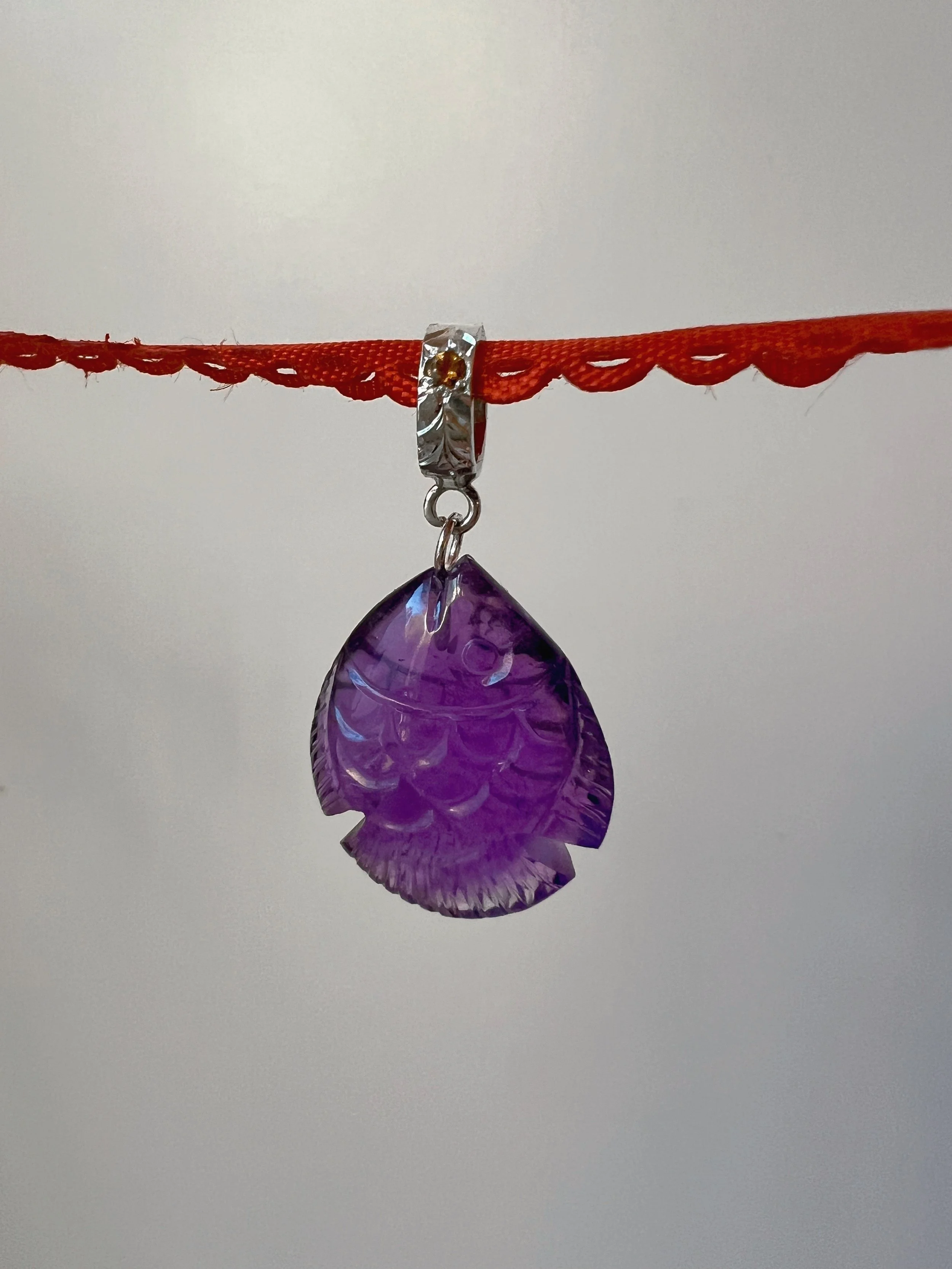 gemstone fish charm