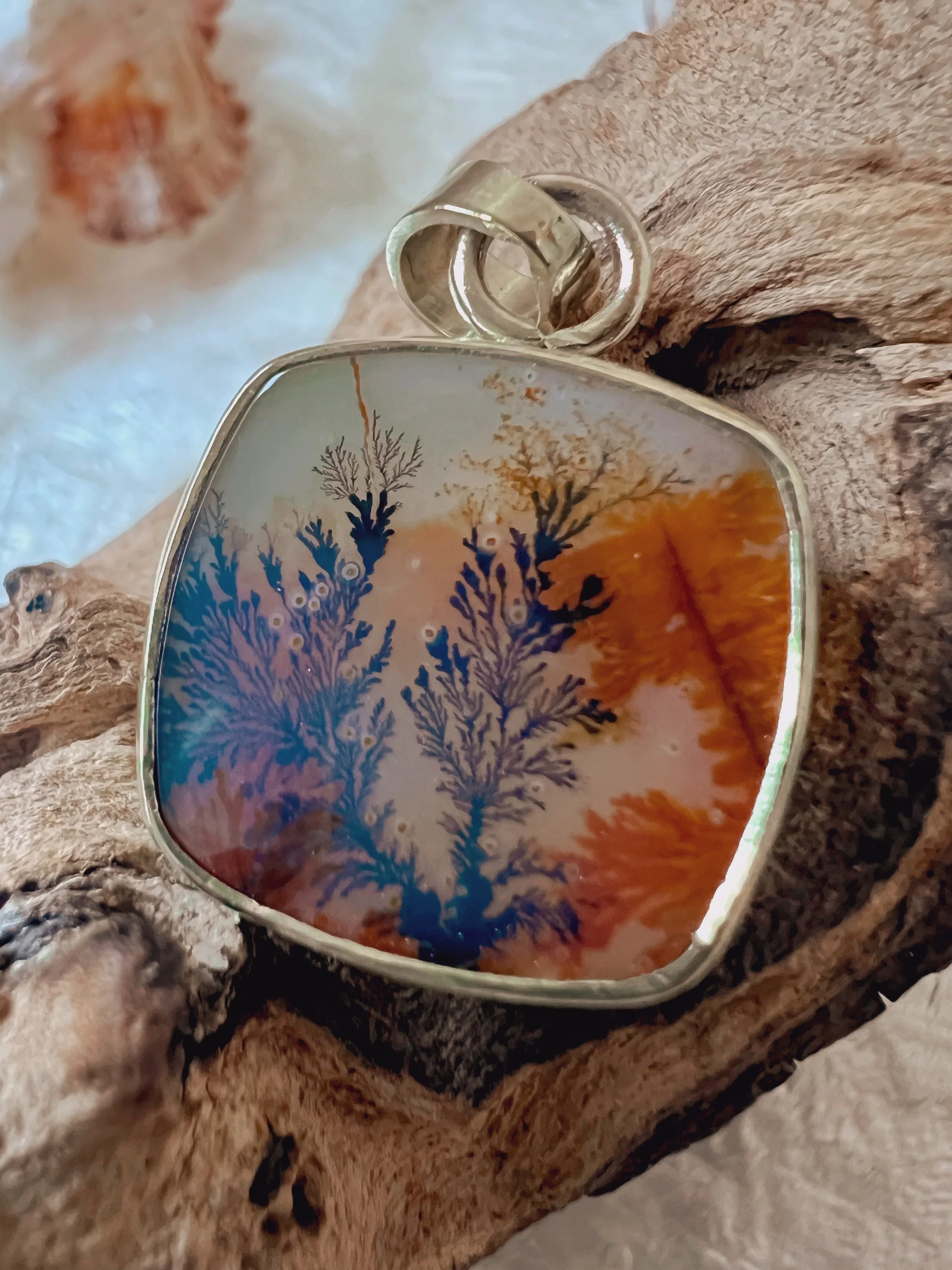 Dendritic Agate Pendant