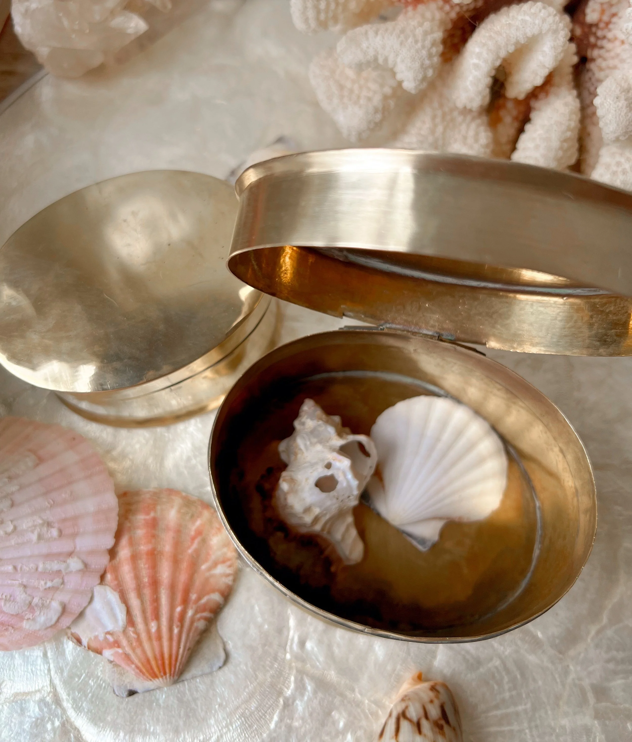 Vintage brass box