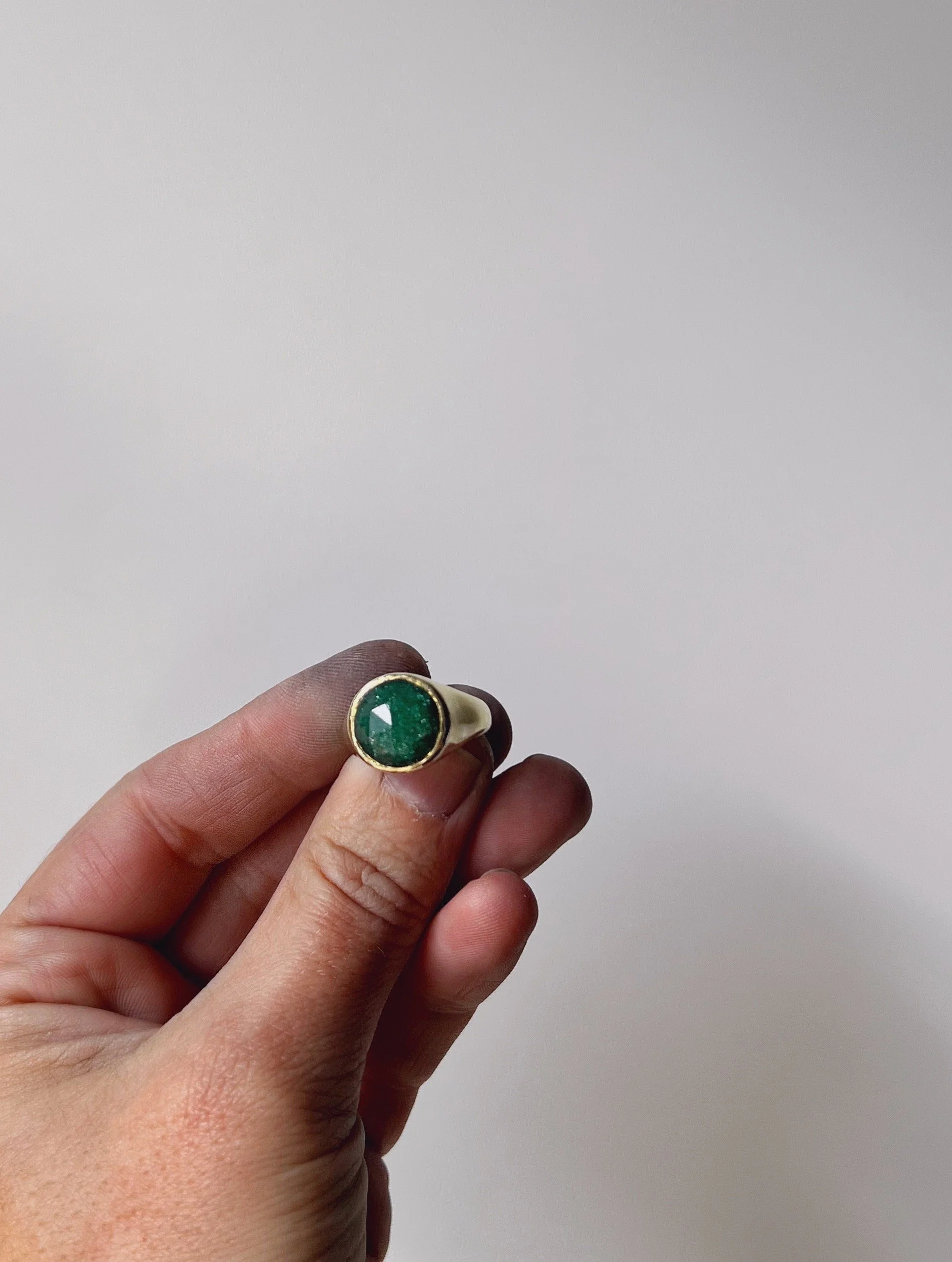 gemstone signet ring