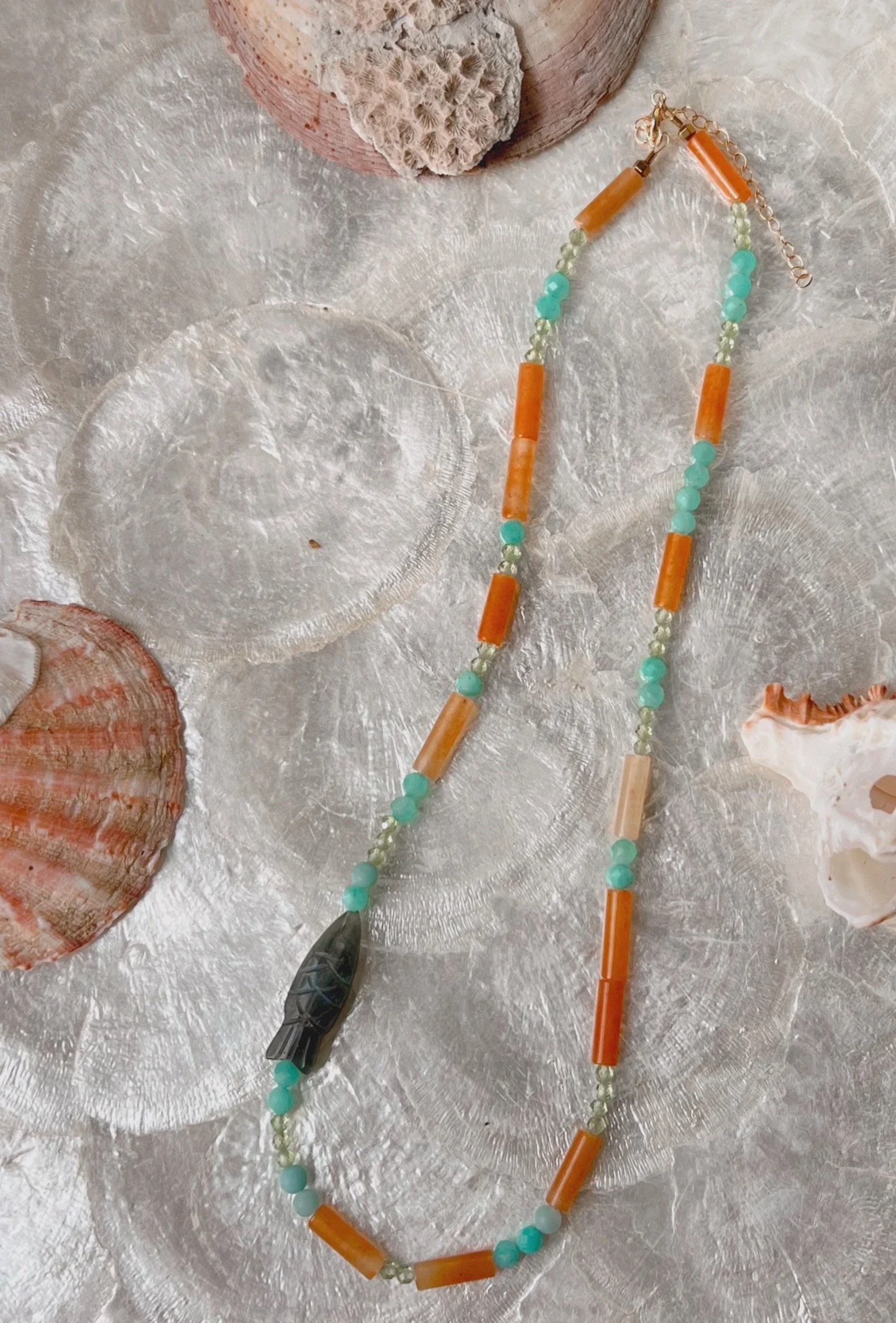beaded necklace
