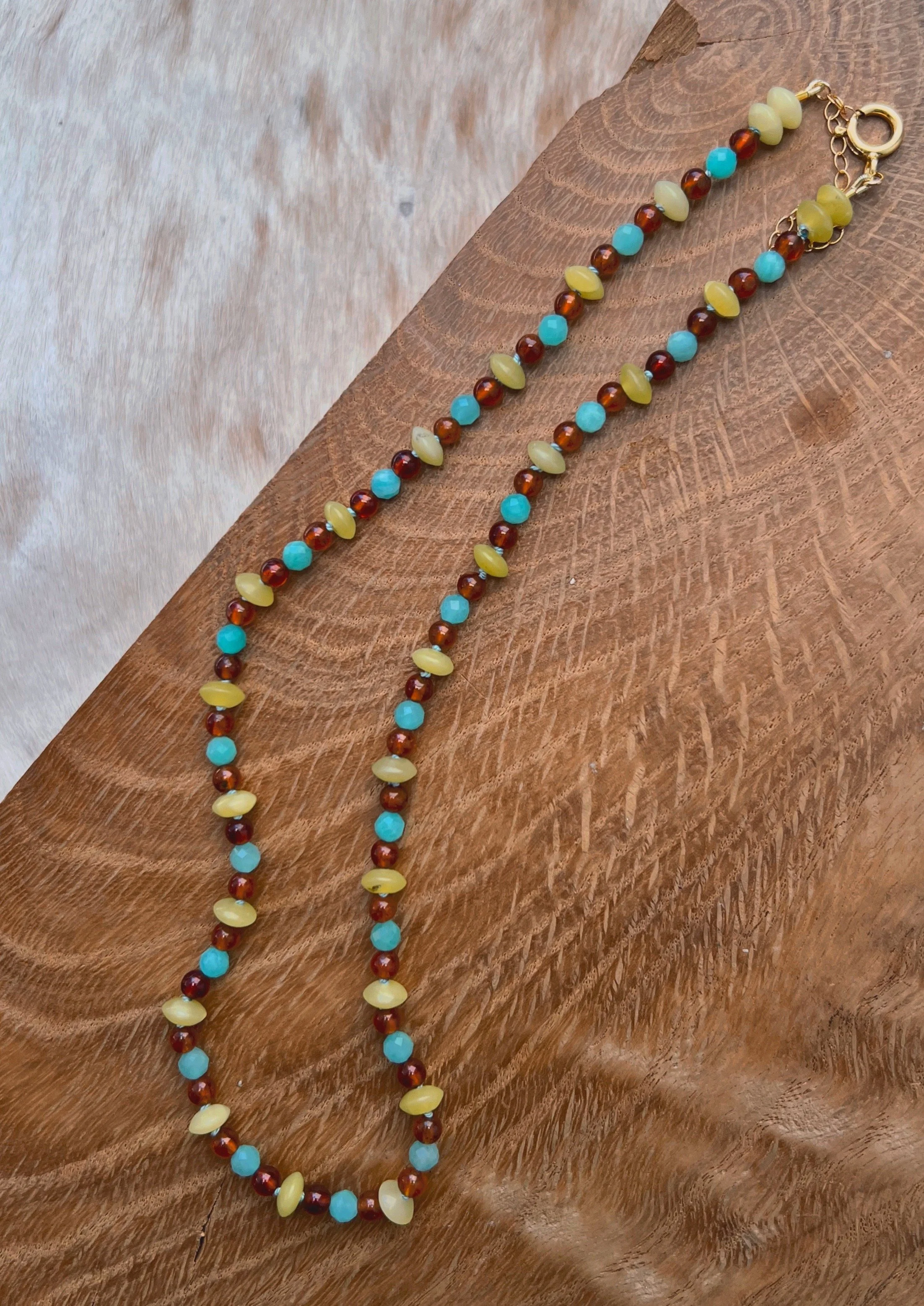 Beaded Gemstone Necklace