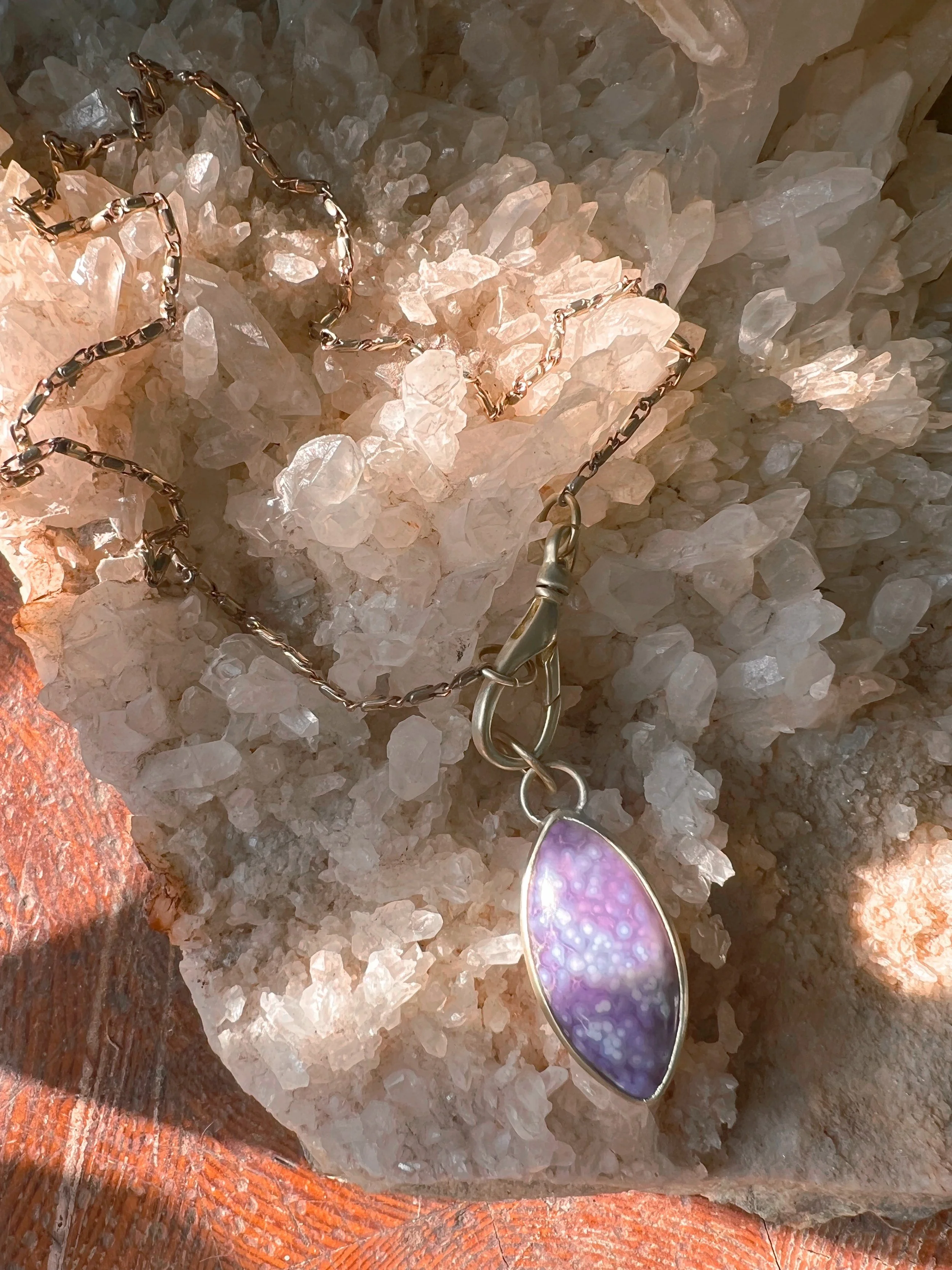 Grape Agate Necklace