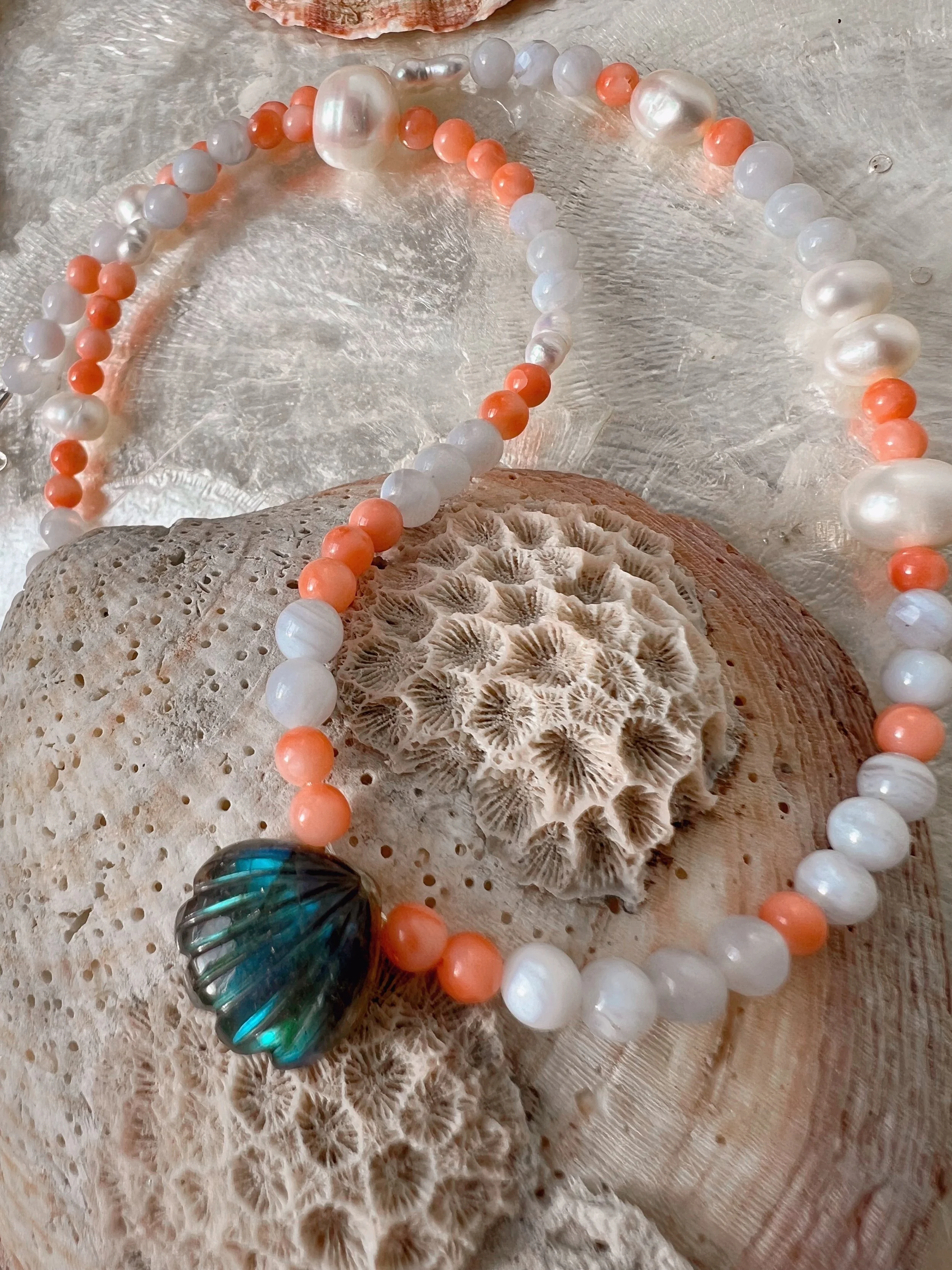 beaded necklace