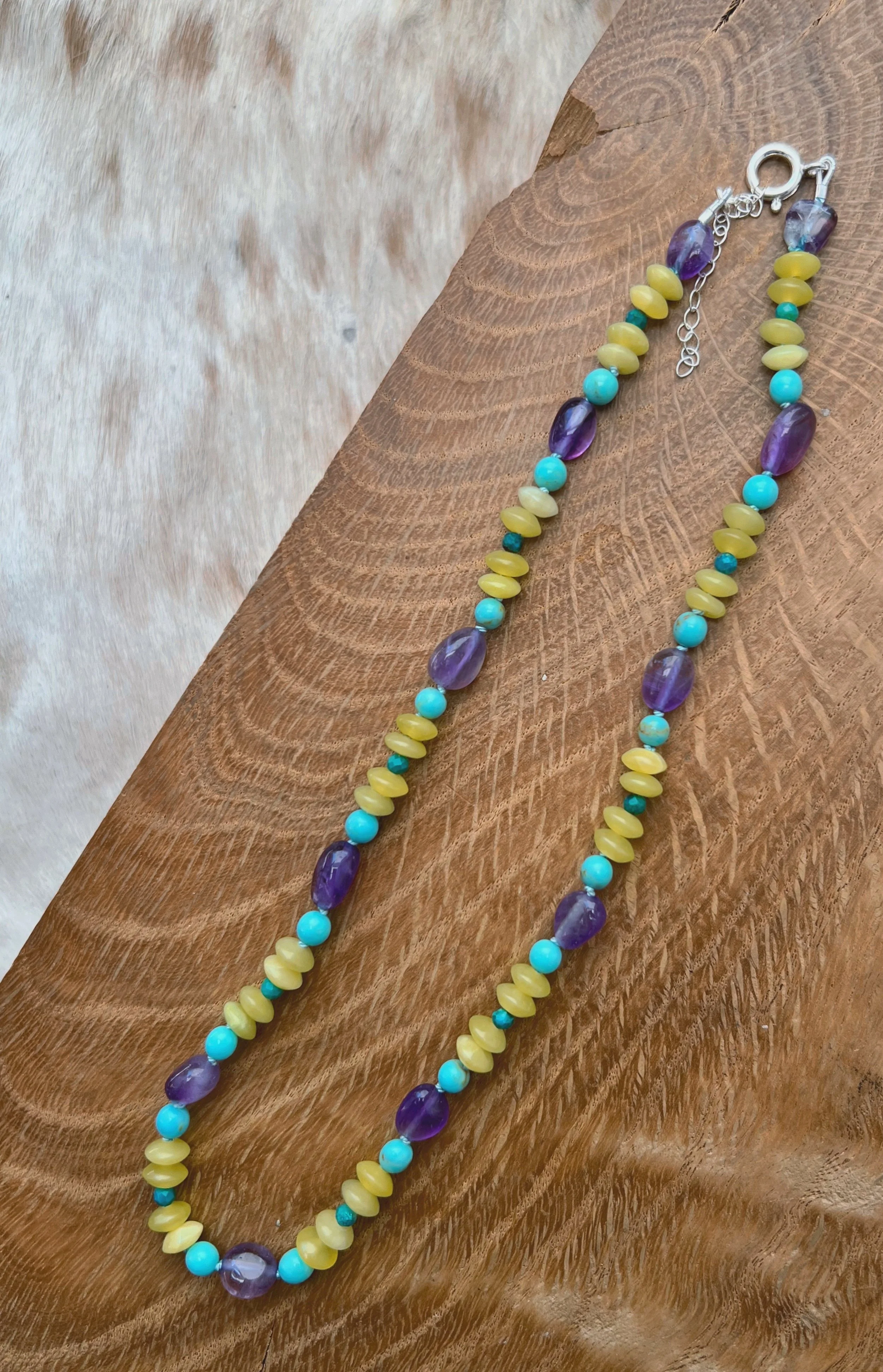 Beaded Gemstone Necklace
