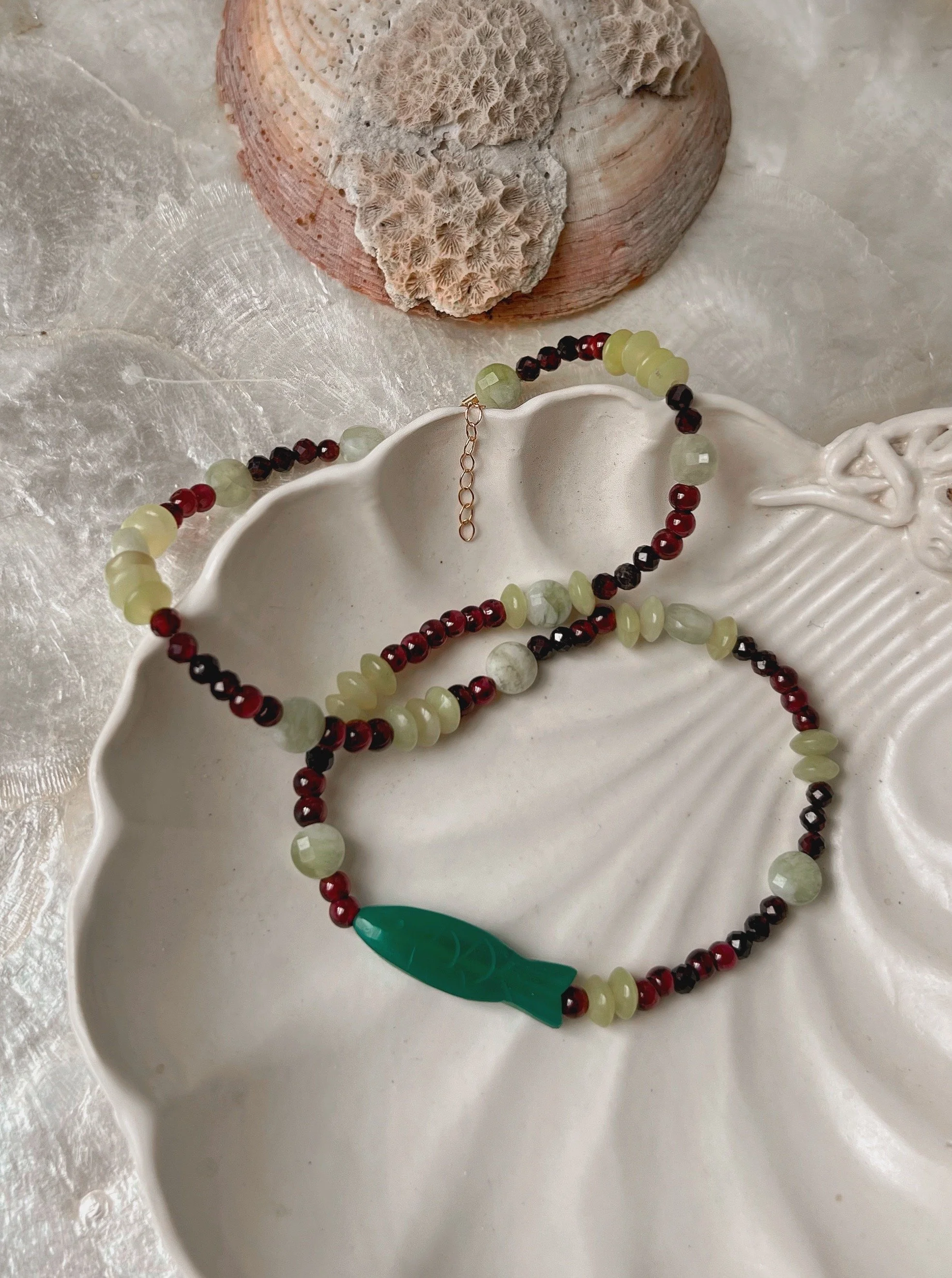 beaded necklace