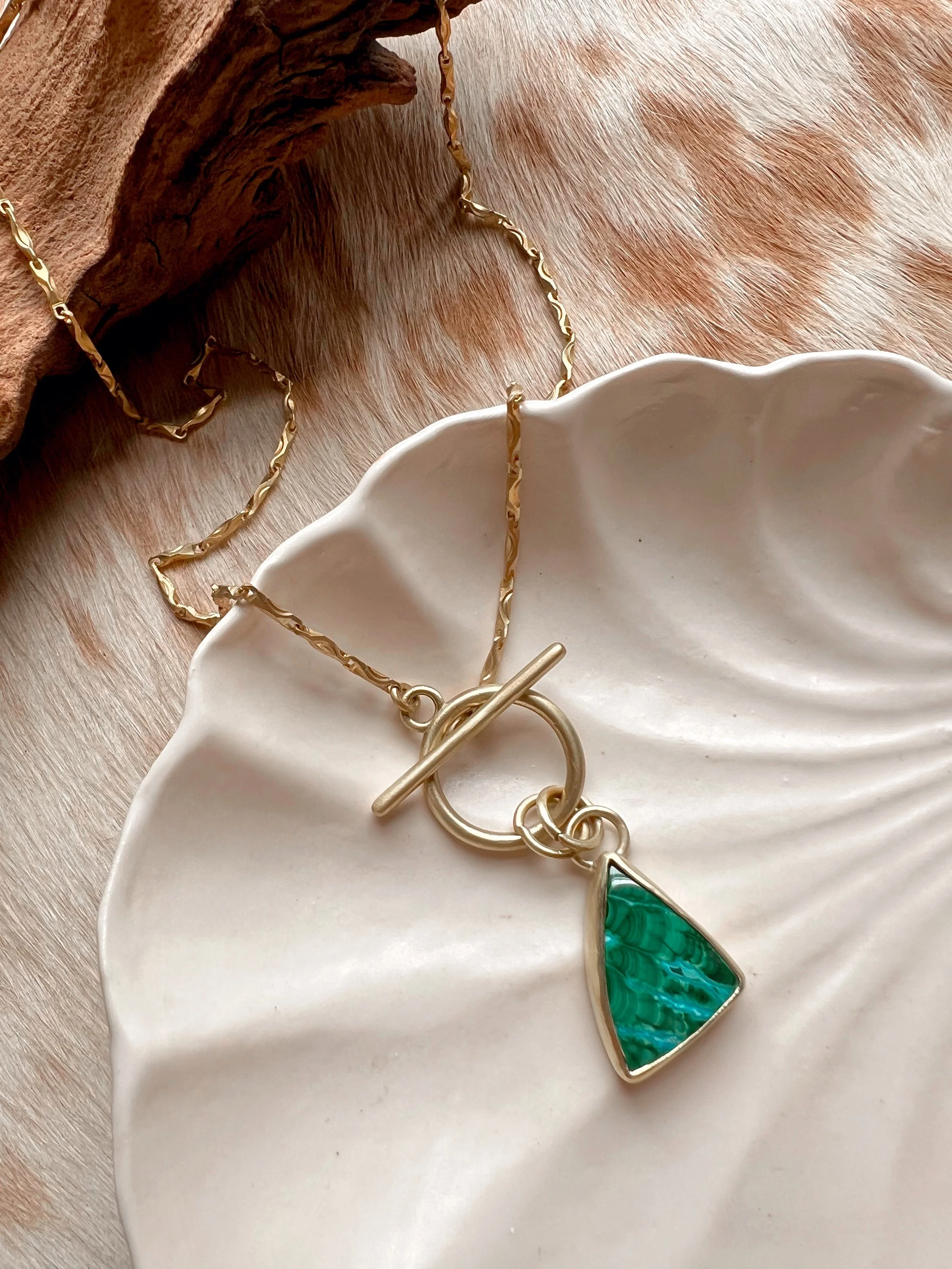 Malachite with Azurite Necklace