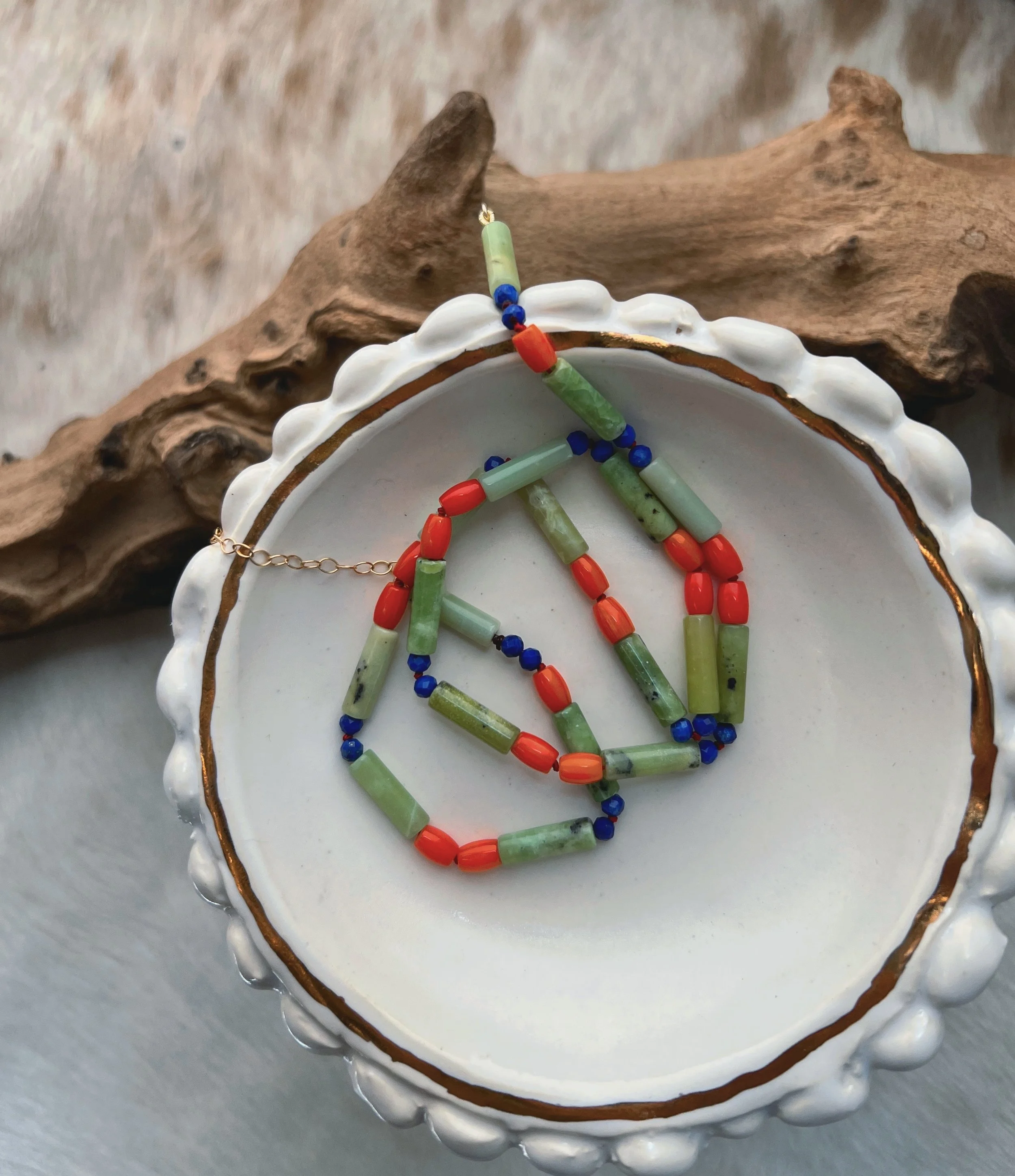 African chrysoprase Candy Necklace