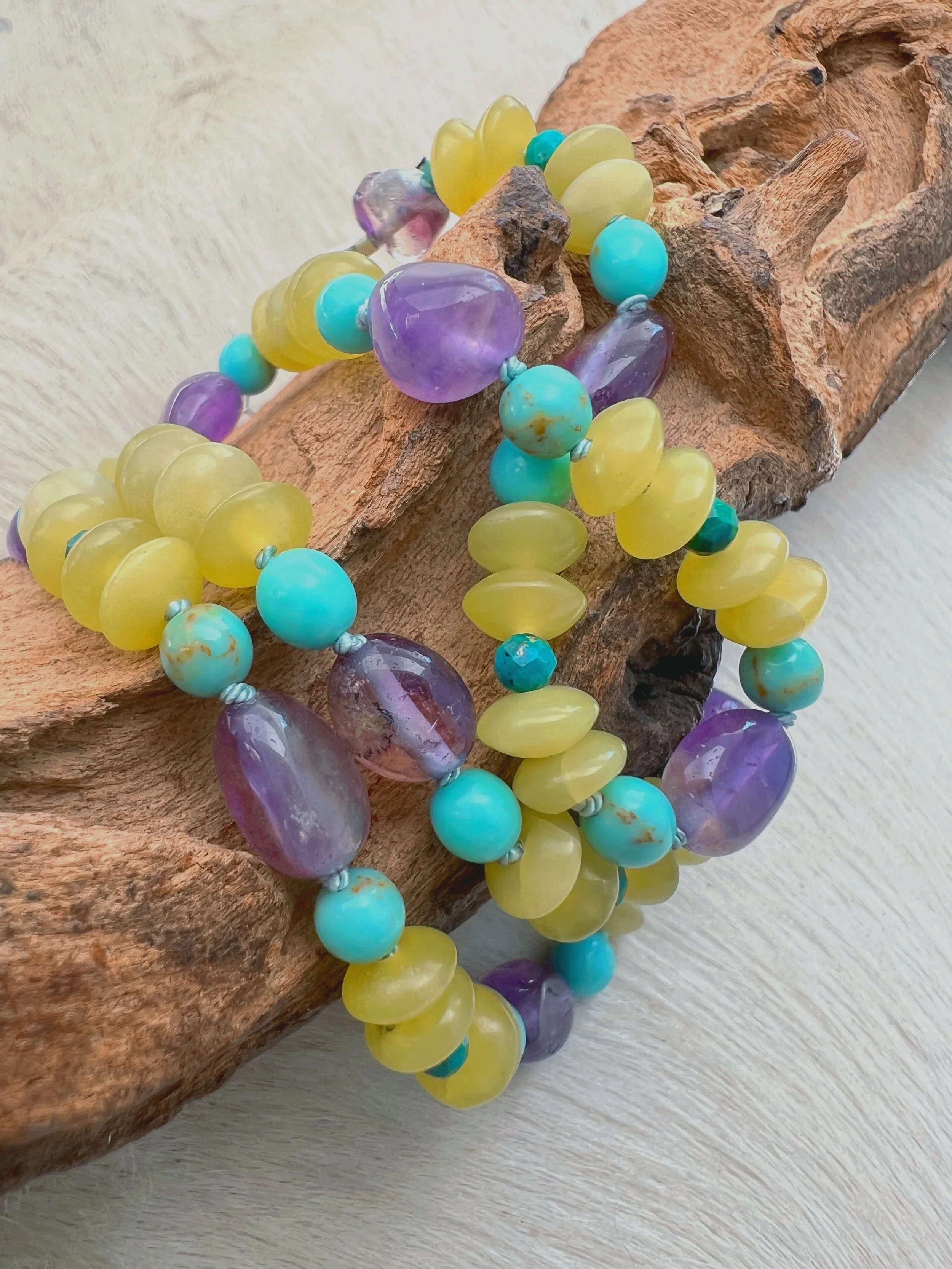 Beaded Gemstone Necklace
