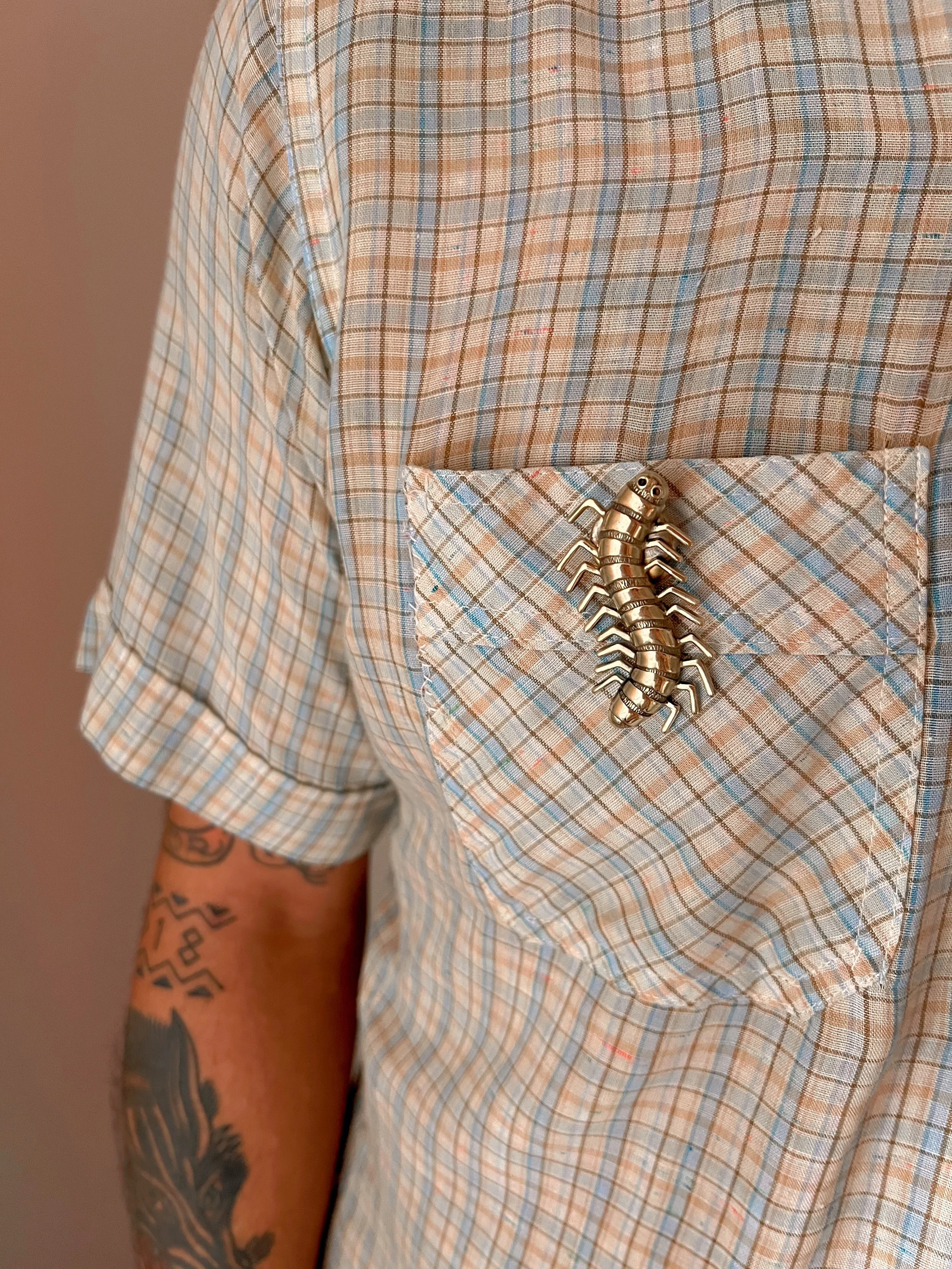 Brass button covers, animals