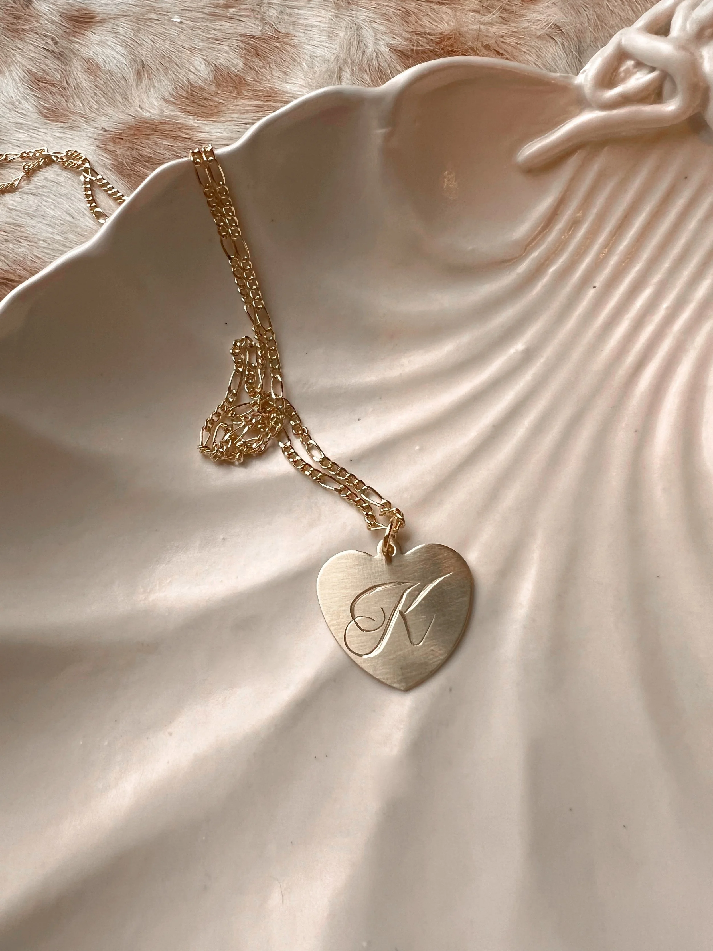 Engraved Initial Necklace