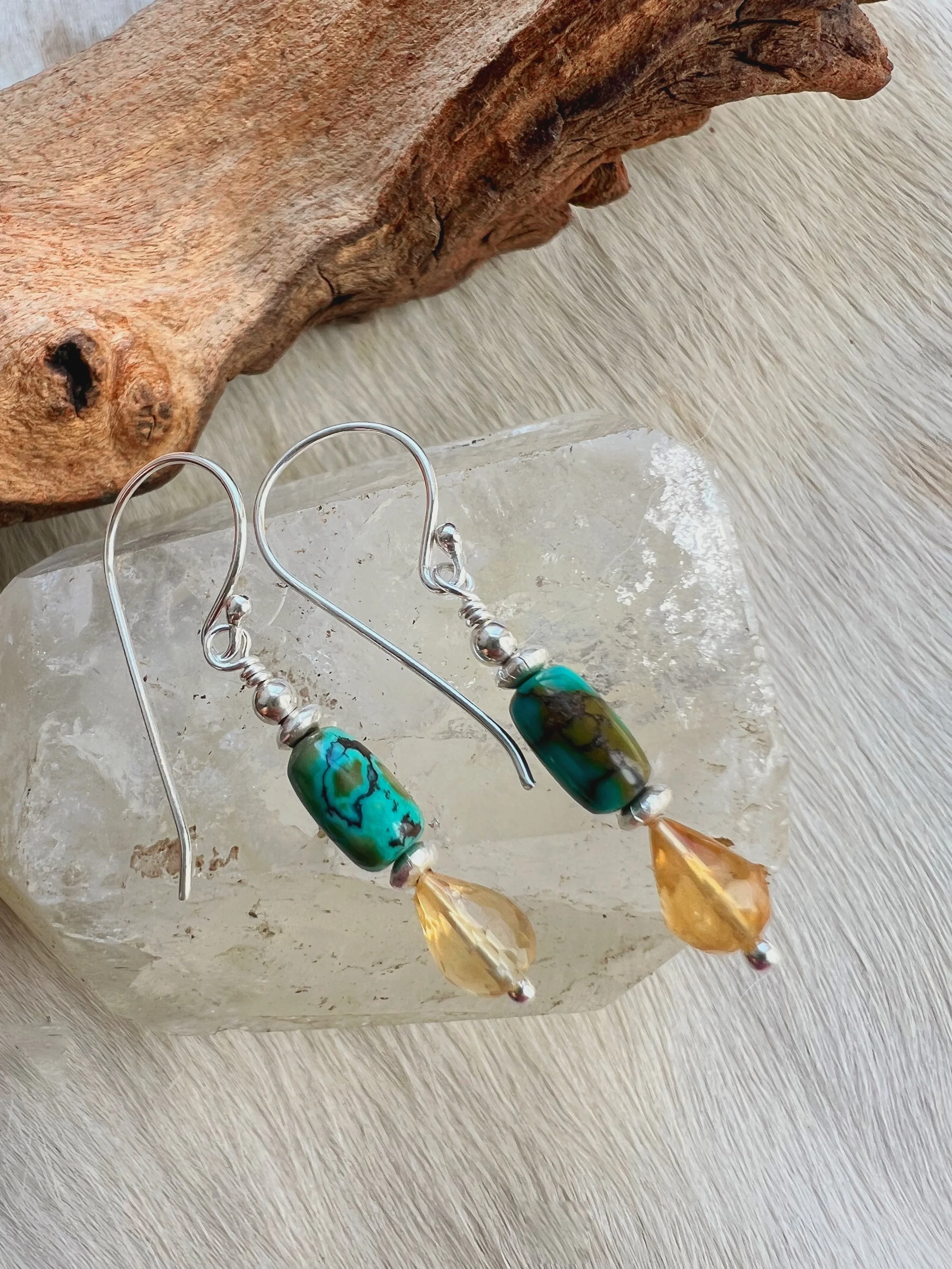 natural gemstone earrings