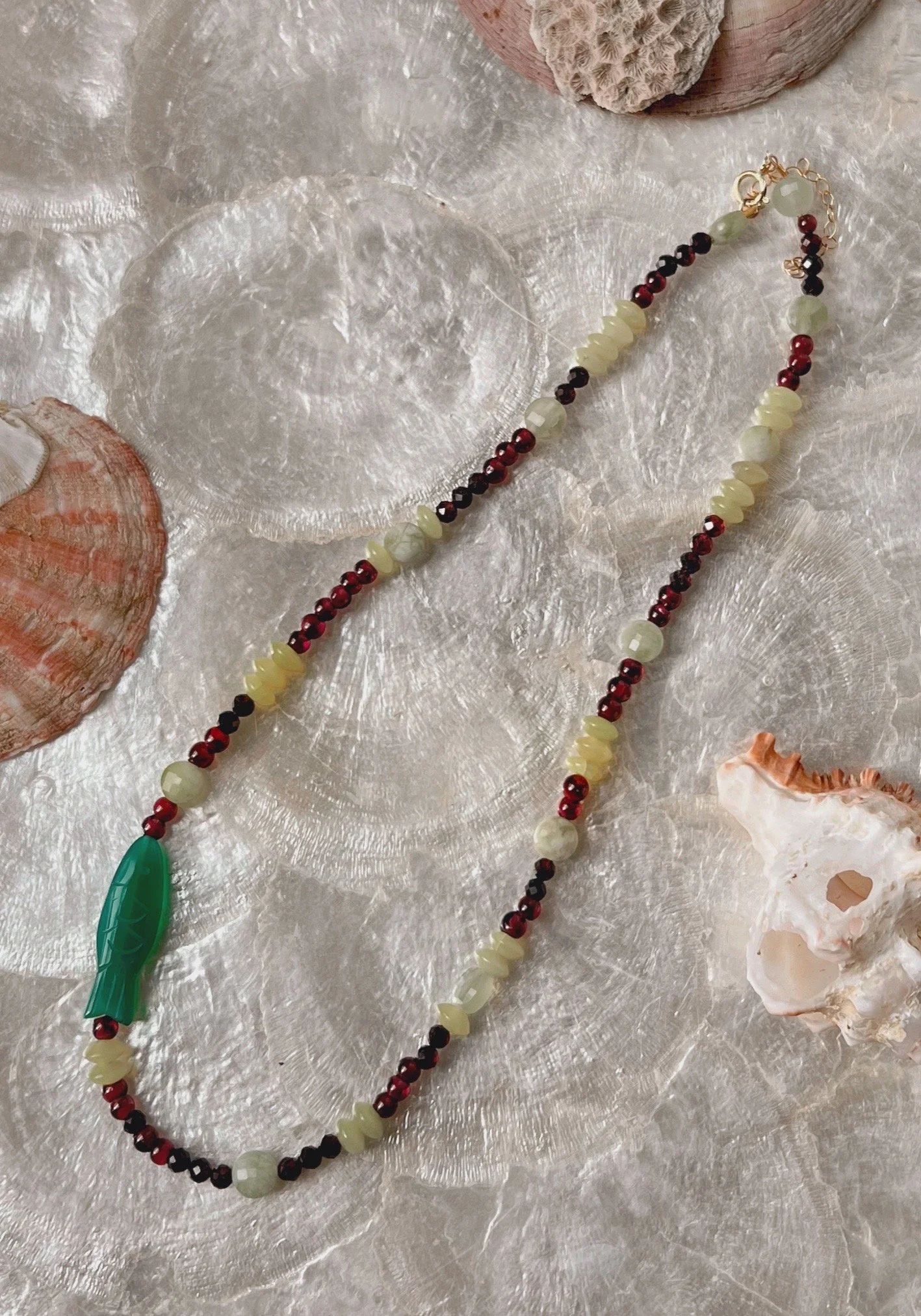 beaded necklace